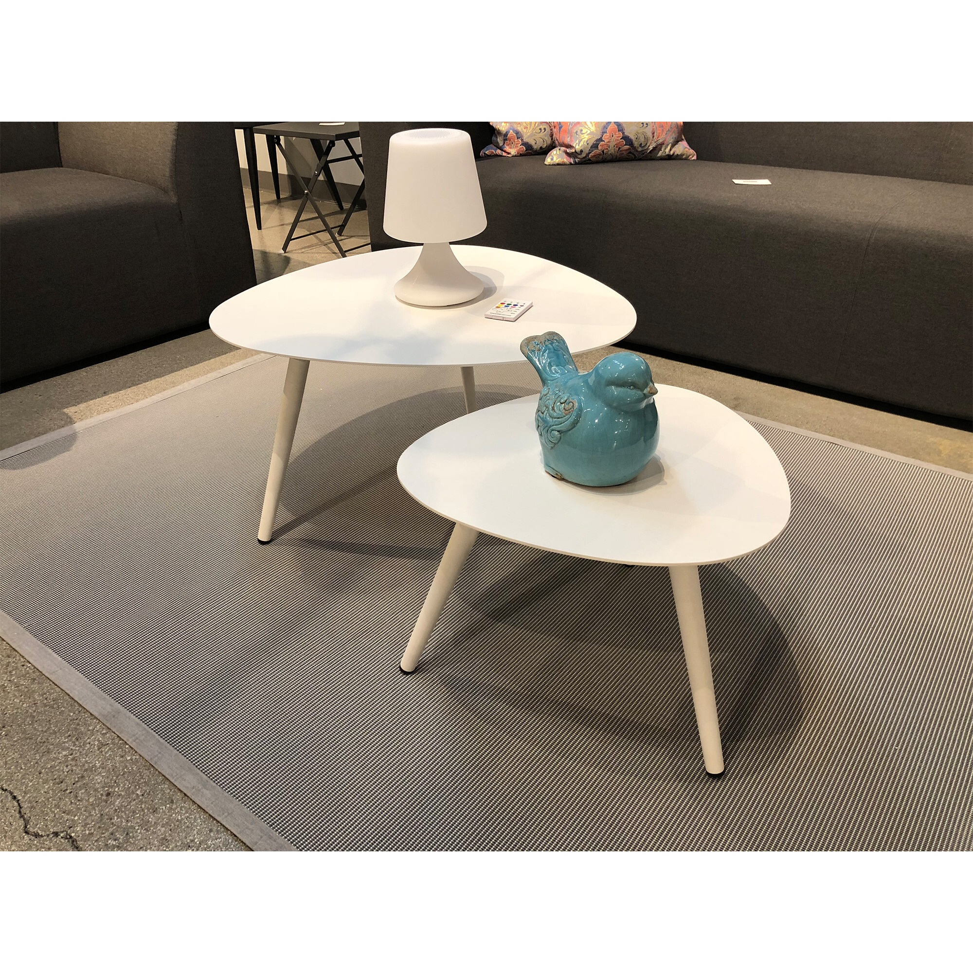 14 X 19 X 17 Powder Coated Aluminum Small Side Table