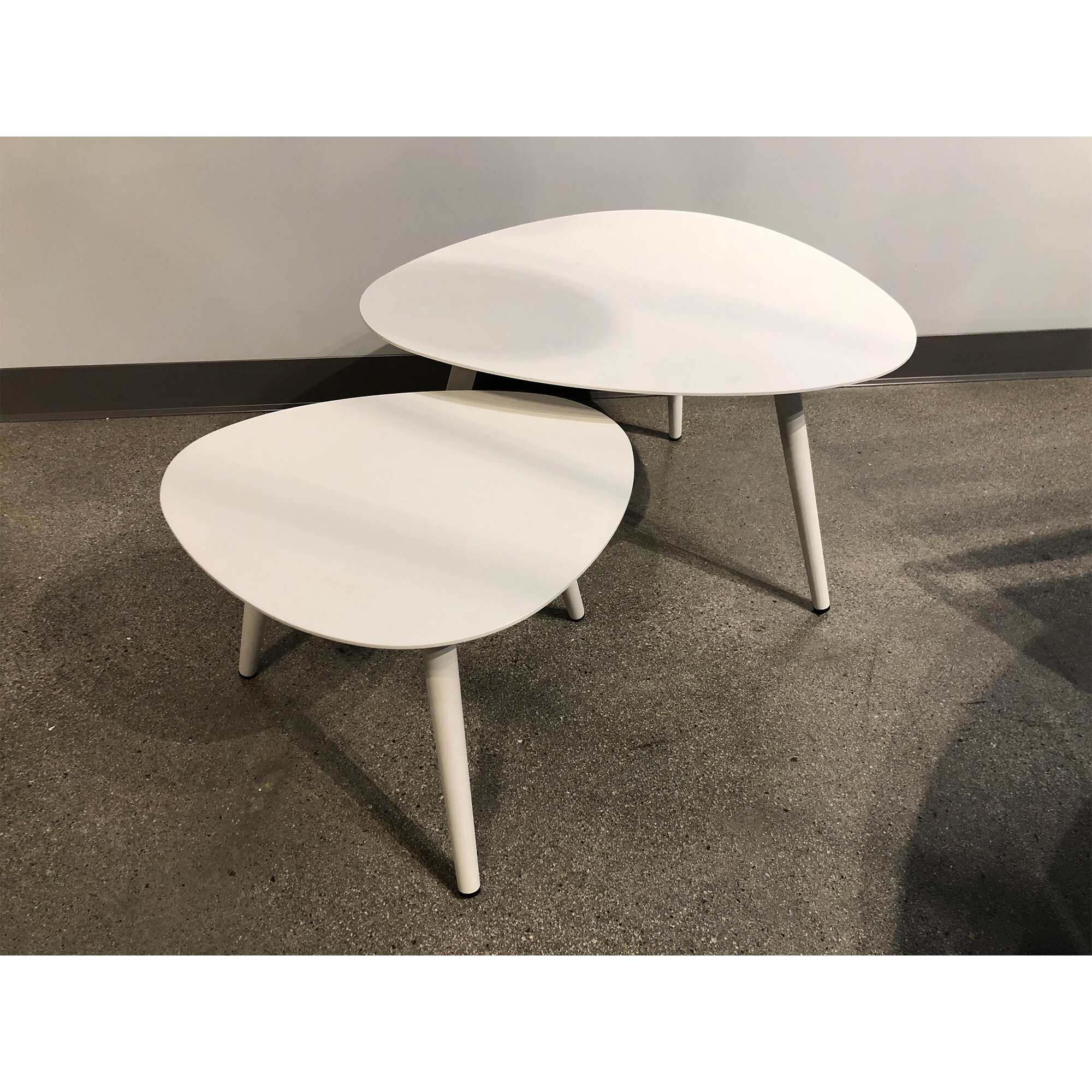 14 X 19 X 17 Powder Coated Aluminum Small Side Table