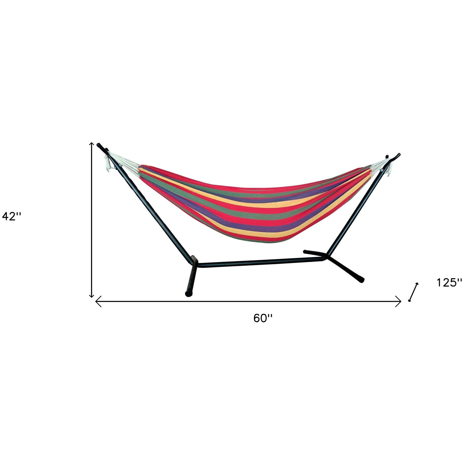 Regatta Stripe Classic 2 Person Hammock With Stand