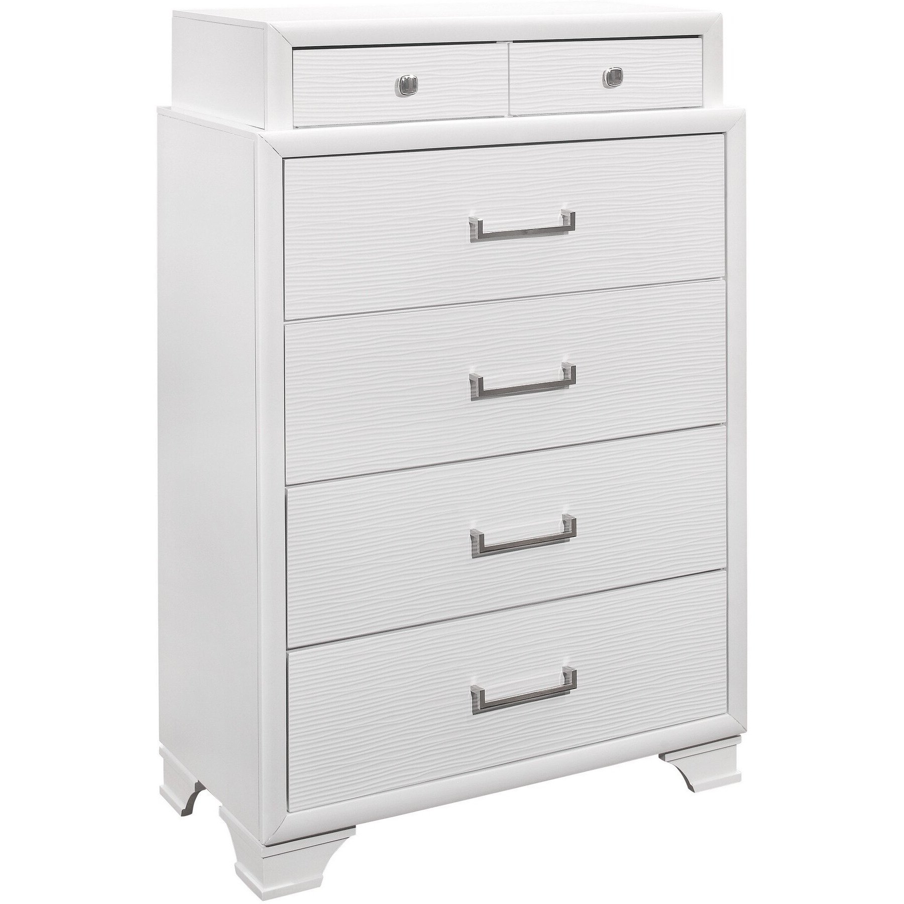 White Chest With 6 Drawers