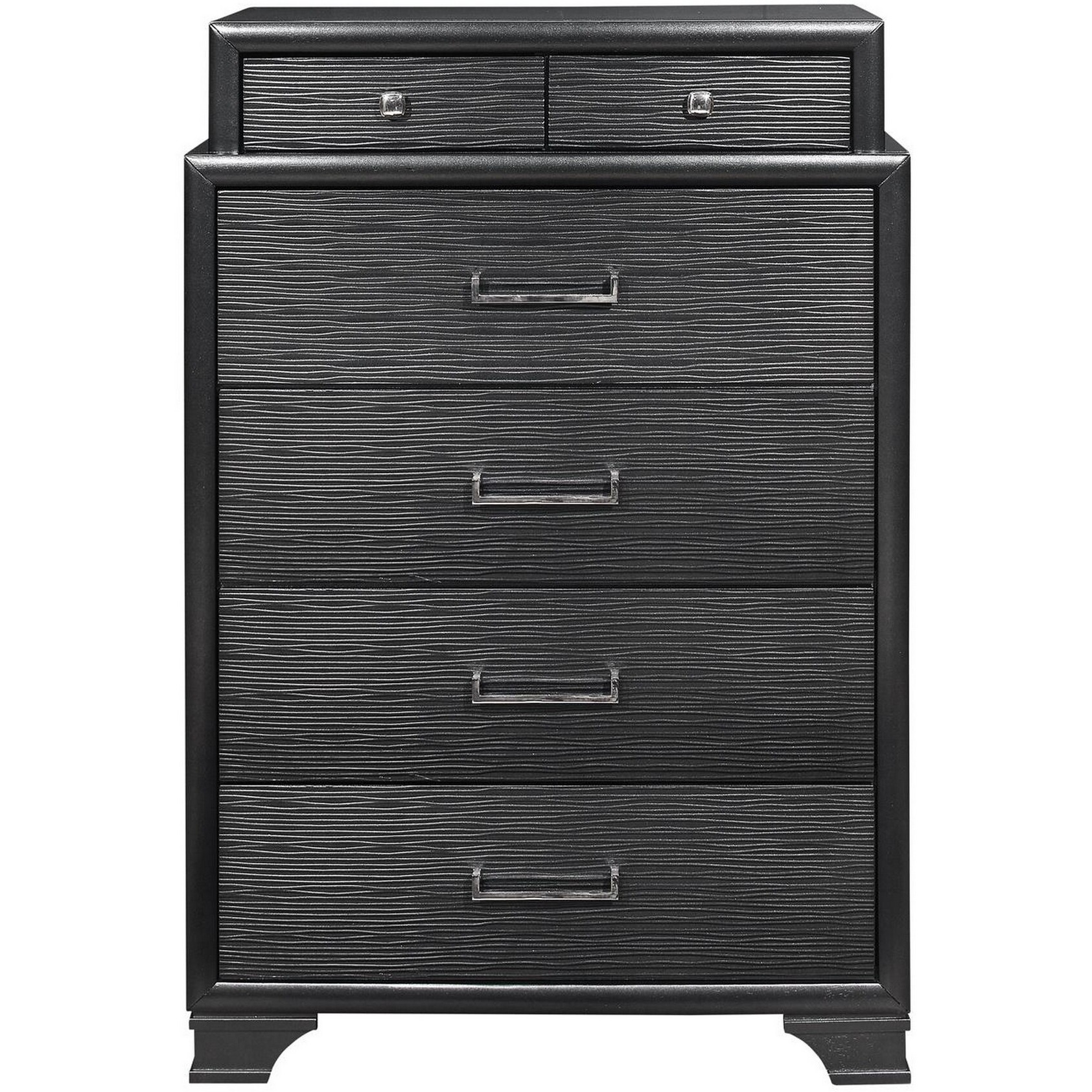Grey Chest With 6 Drawers