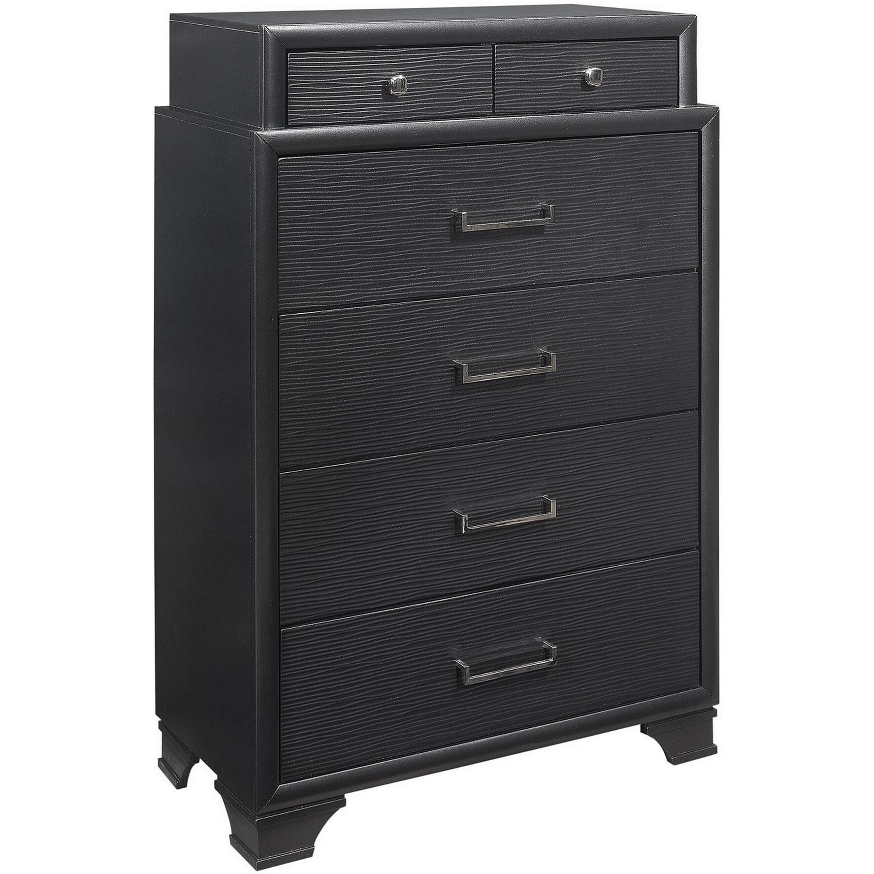 Grey Chest With 6 Drawers