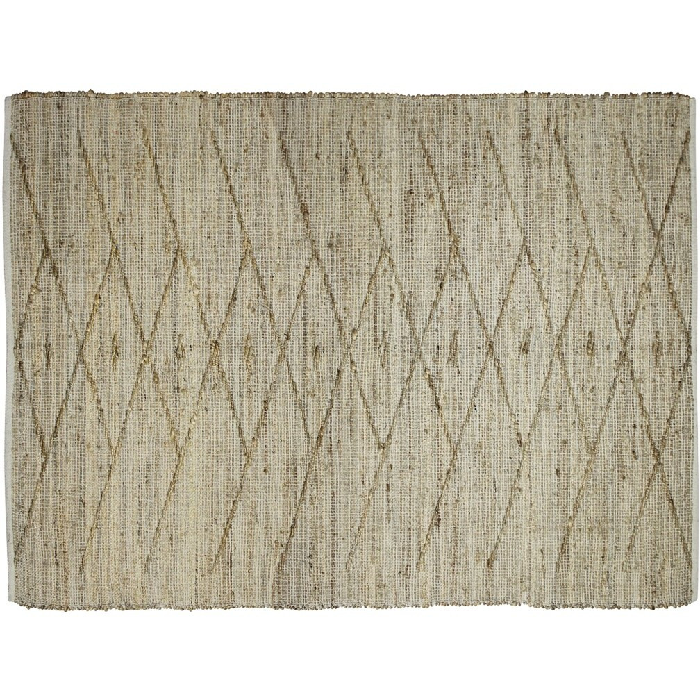 4 X 6 Beige Distressed Tribal Area Rug