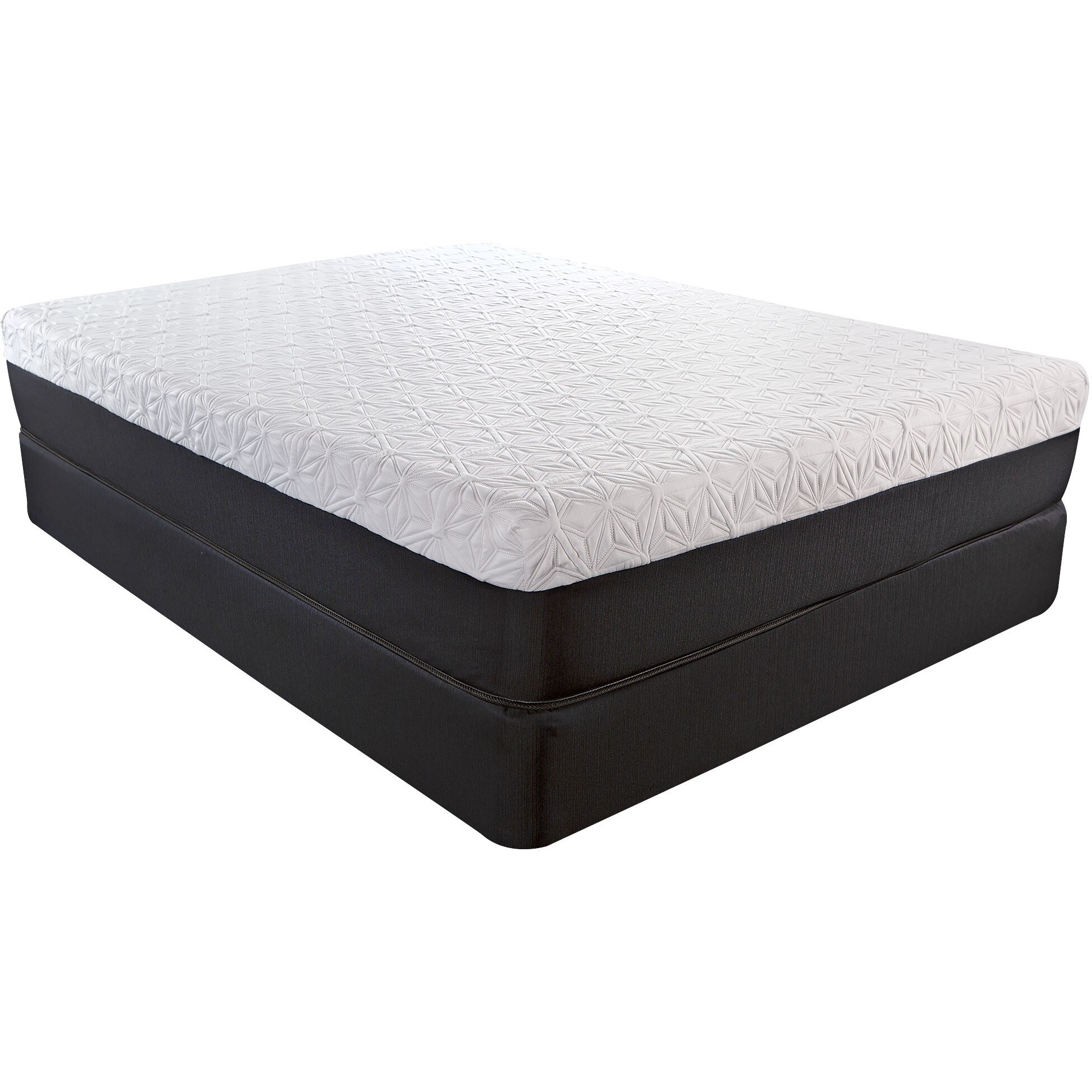 11.5"" Lux Copper Infused Gel Memory Foam And High Density Foam Mattress Twin