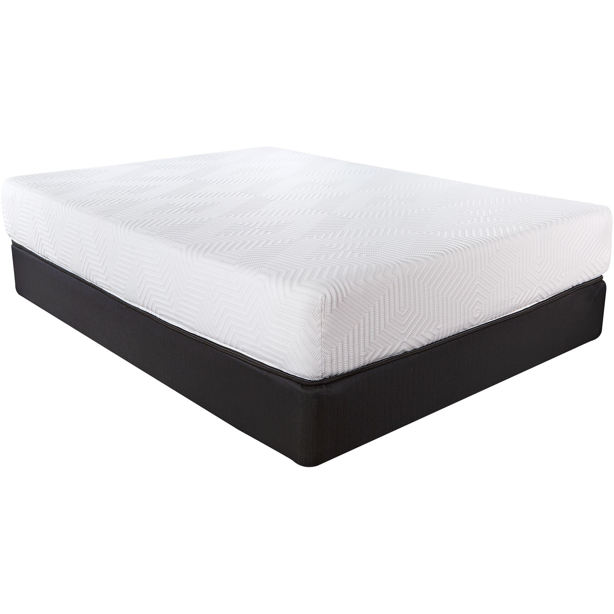 10.5"" Hybrid Lux Memory Foam And Wrapped Coil Mattress Full