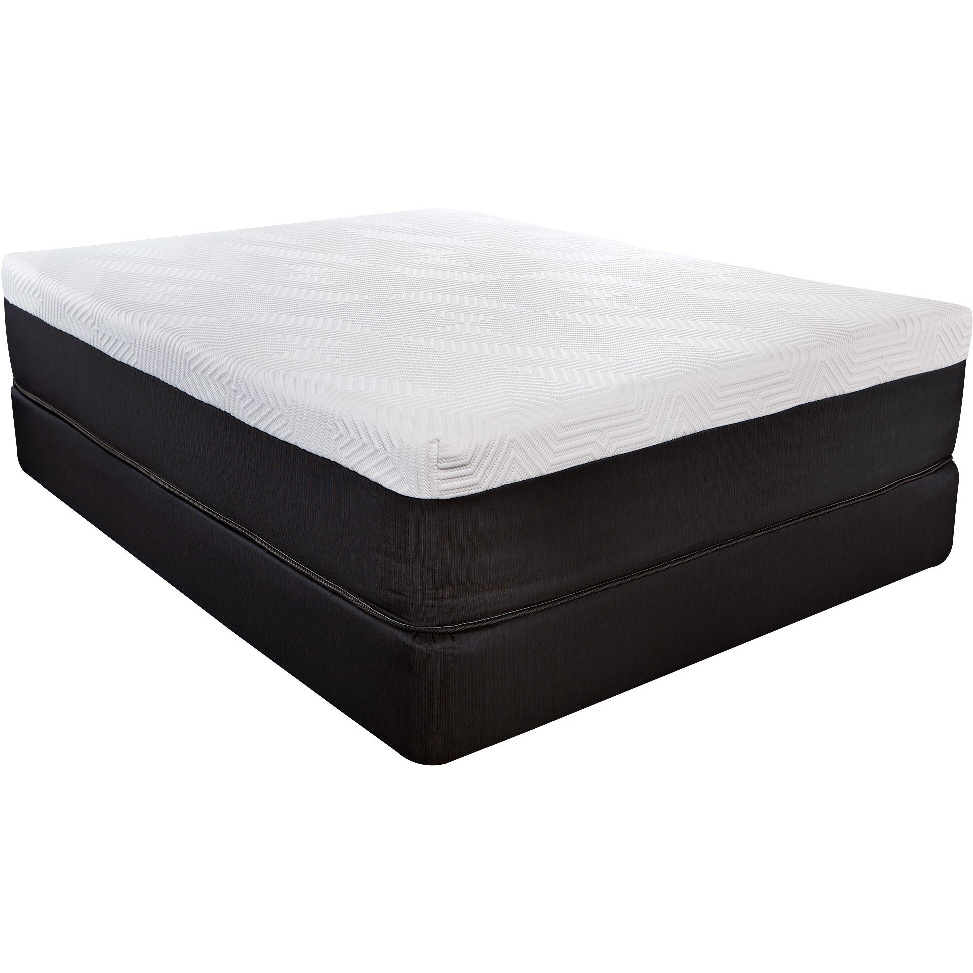 14"" Hybrid Lux Memory Foam And Wrapped Coil Mattress Queen