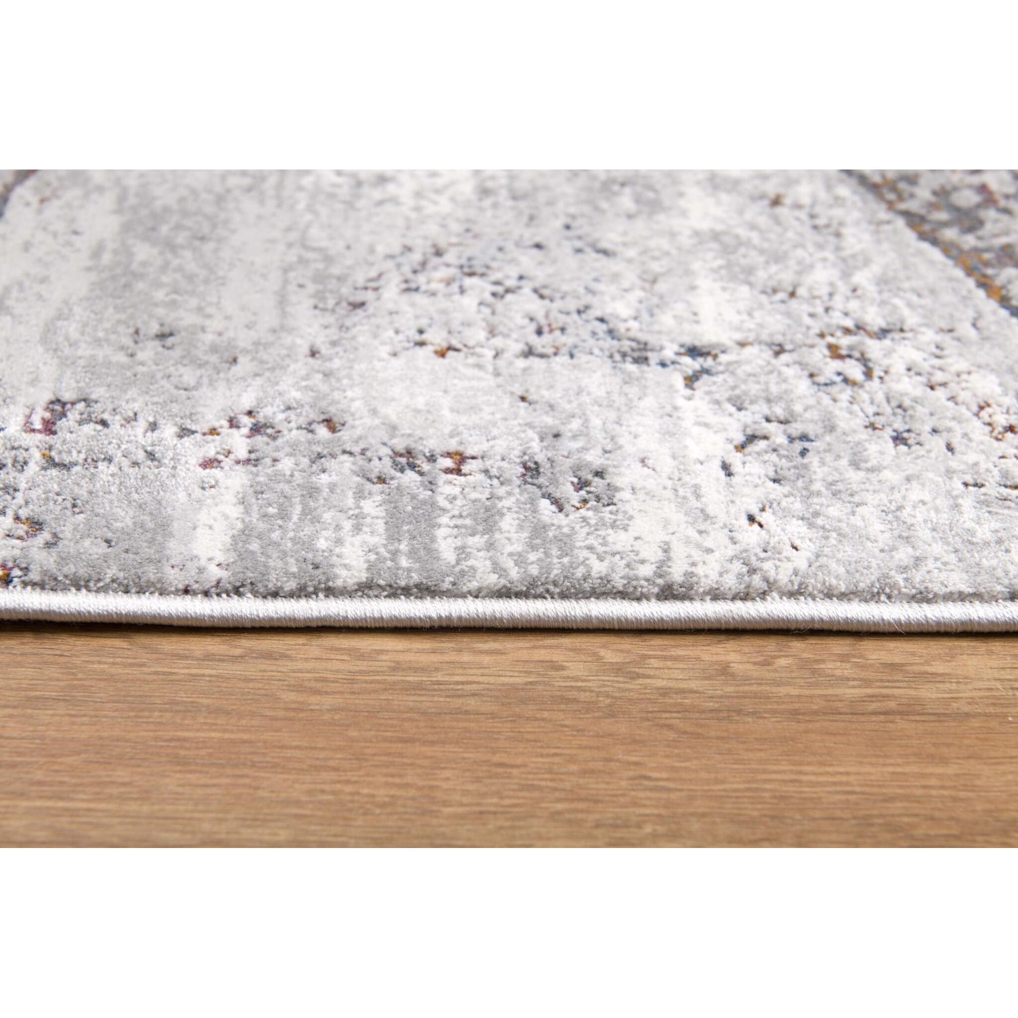 8 X 11 Gray Irregular Geometric Area Rug