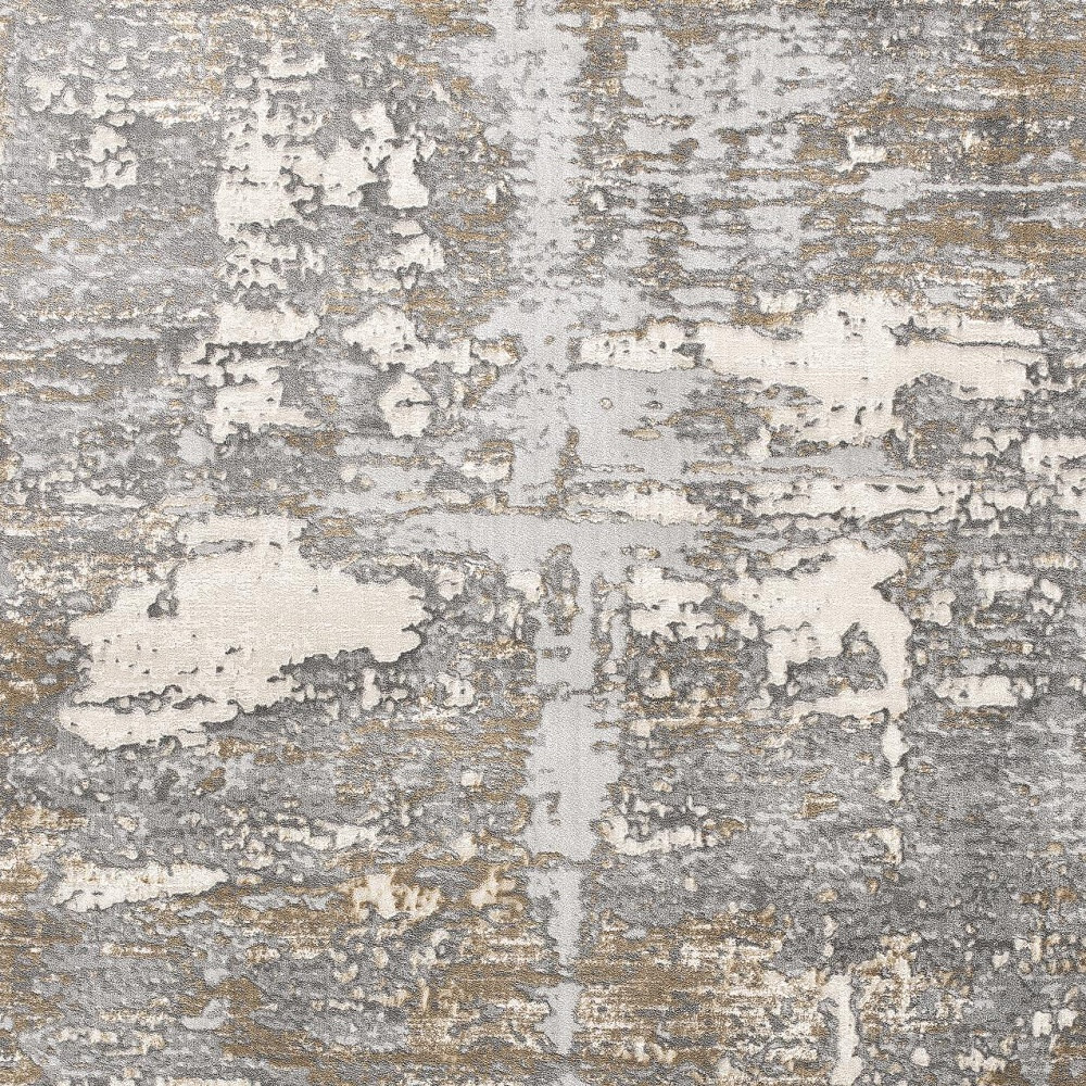 7 X 10 Beige And Gray Distressed Area Rug