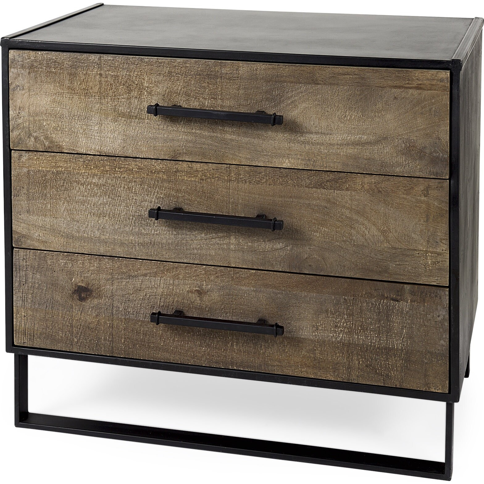 Modern Rustic Light Brown Wooden Cabinet