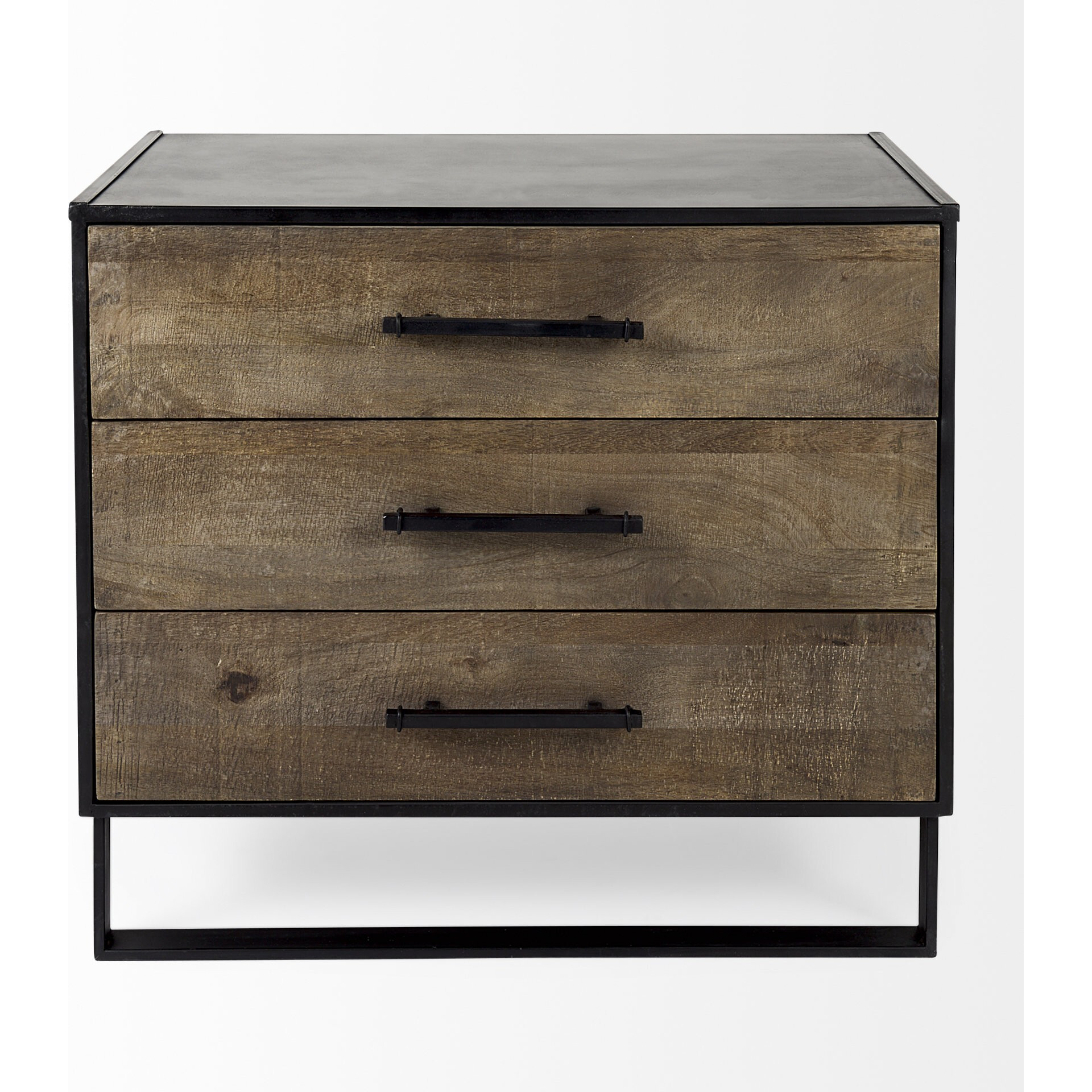 Modern Rustic Light Brown Wooden Cabinet