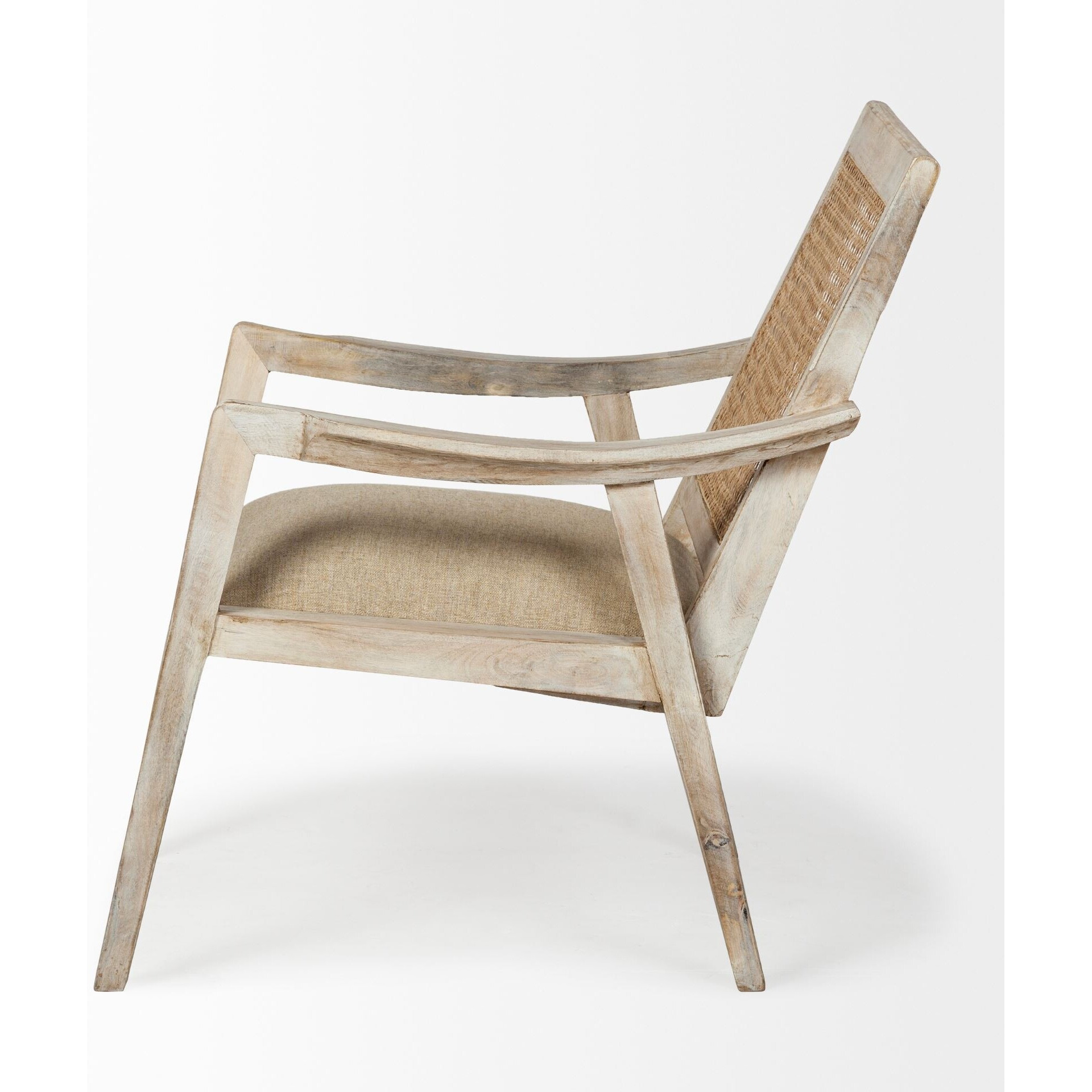 Wooden Chair With Cane Mesh Backrest