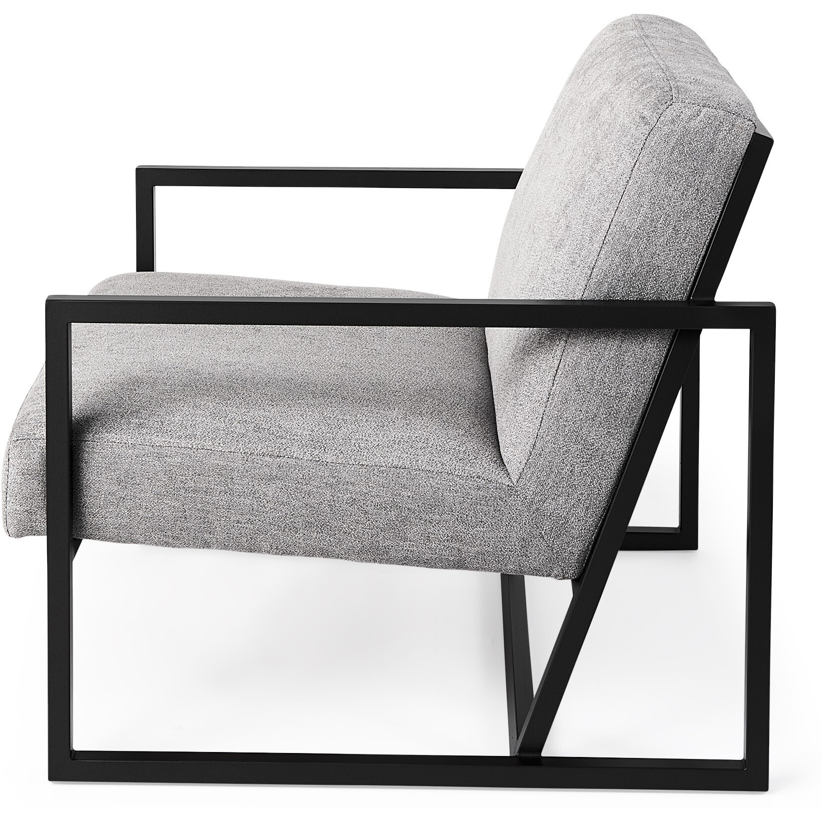 Geo Modern Gray And Black Accent Or Side Chair