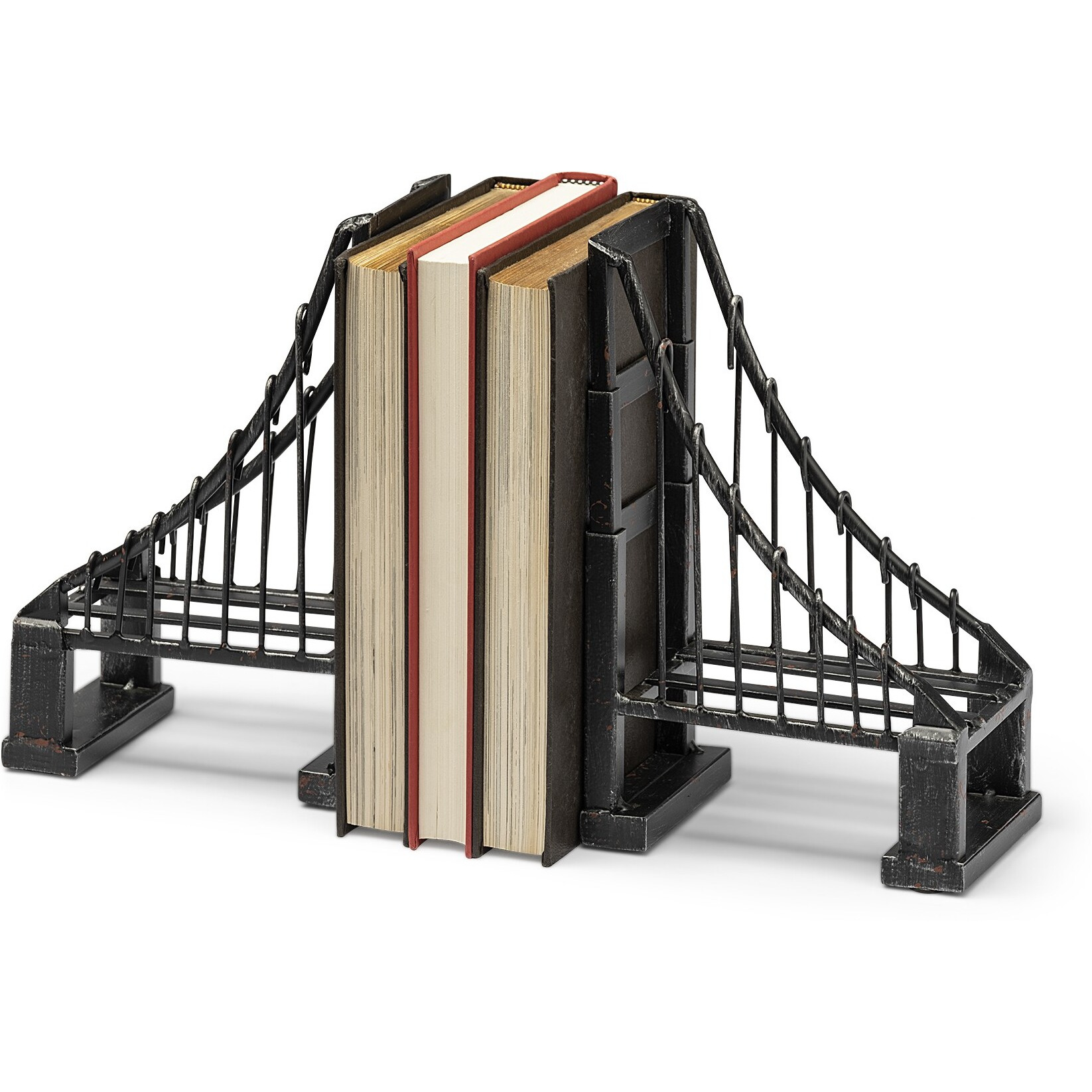 Vintage Look Suspension Bridge Bookends