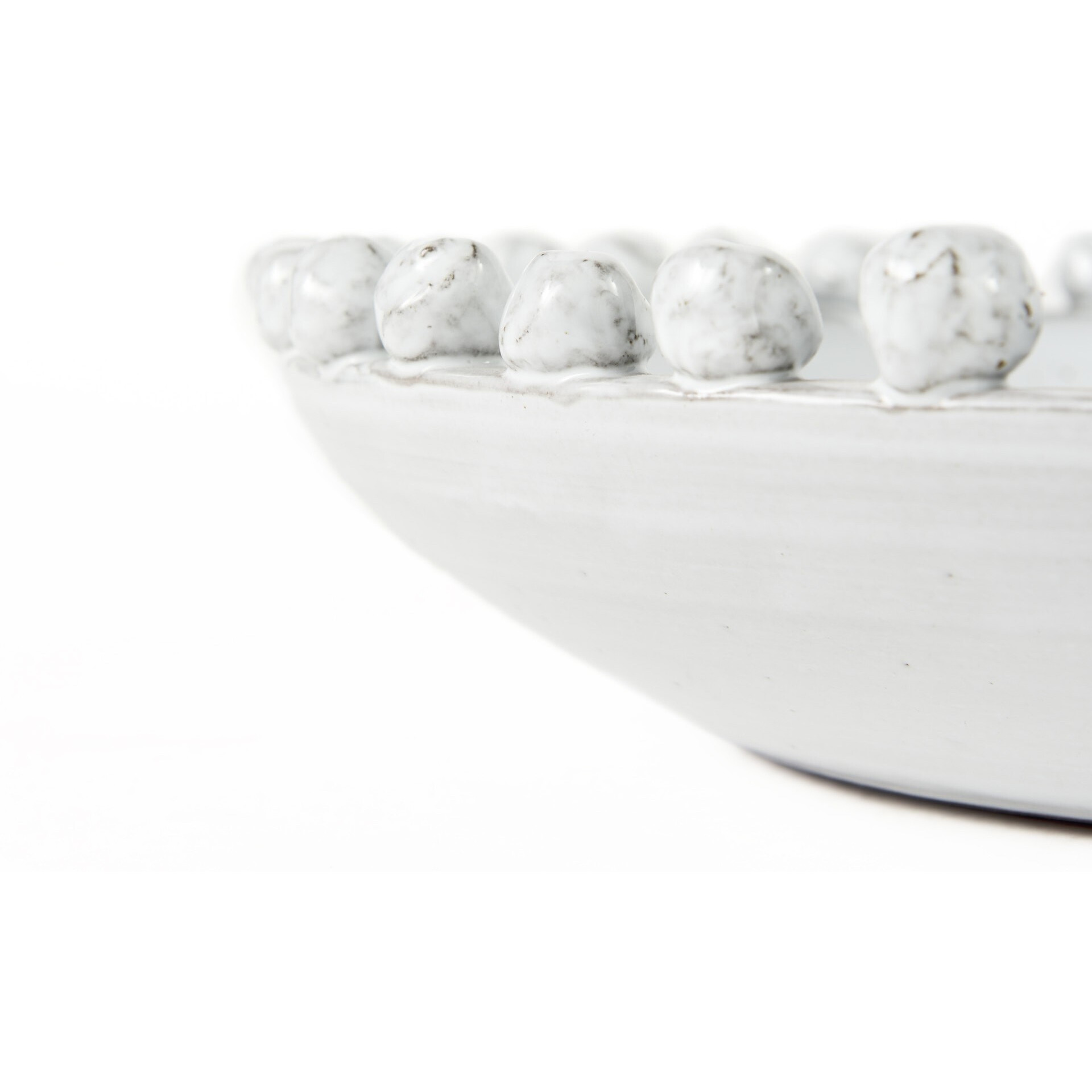 Off White Ceramic Centerpiece Bowl