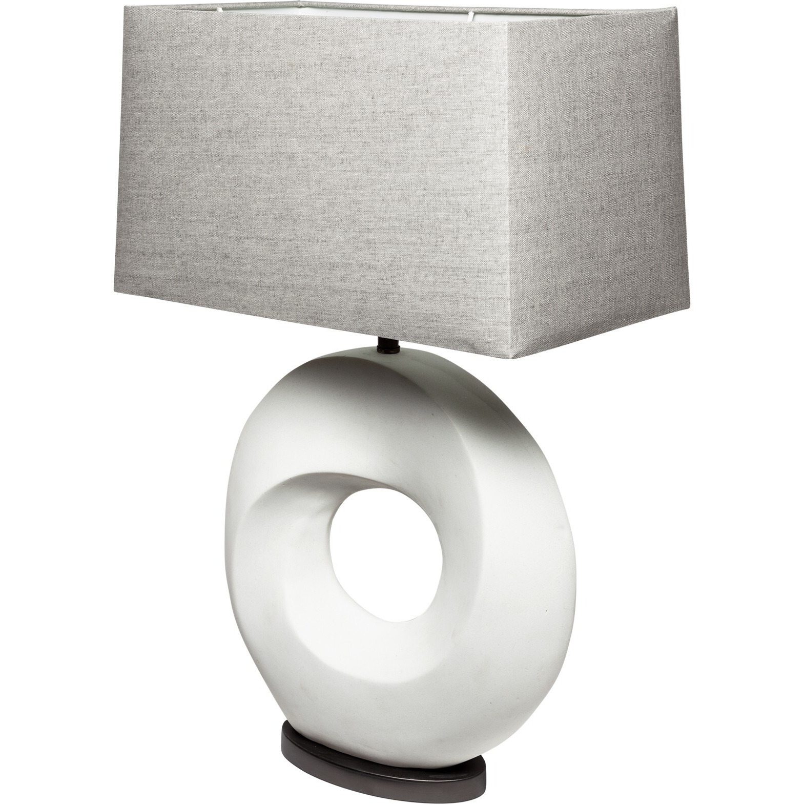 Contempo White O Ring Table Lamp