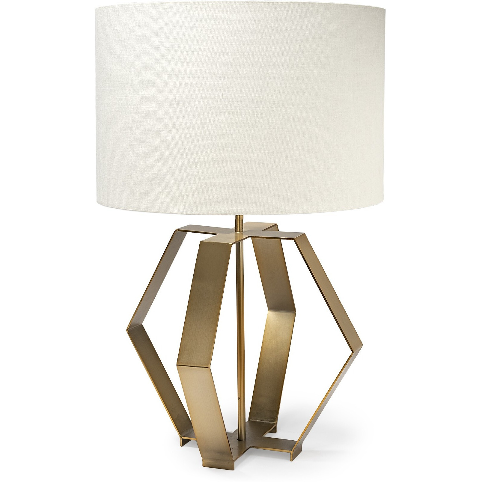 Gold Geometric Design Table Lamp
