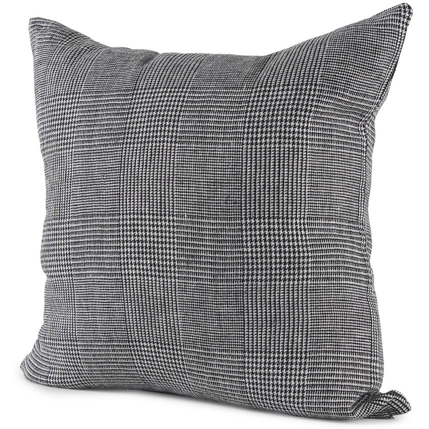 White And Black Pattern Throw Pillow Cover