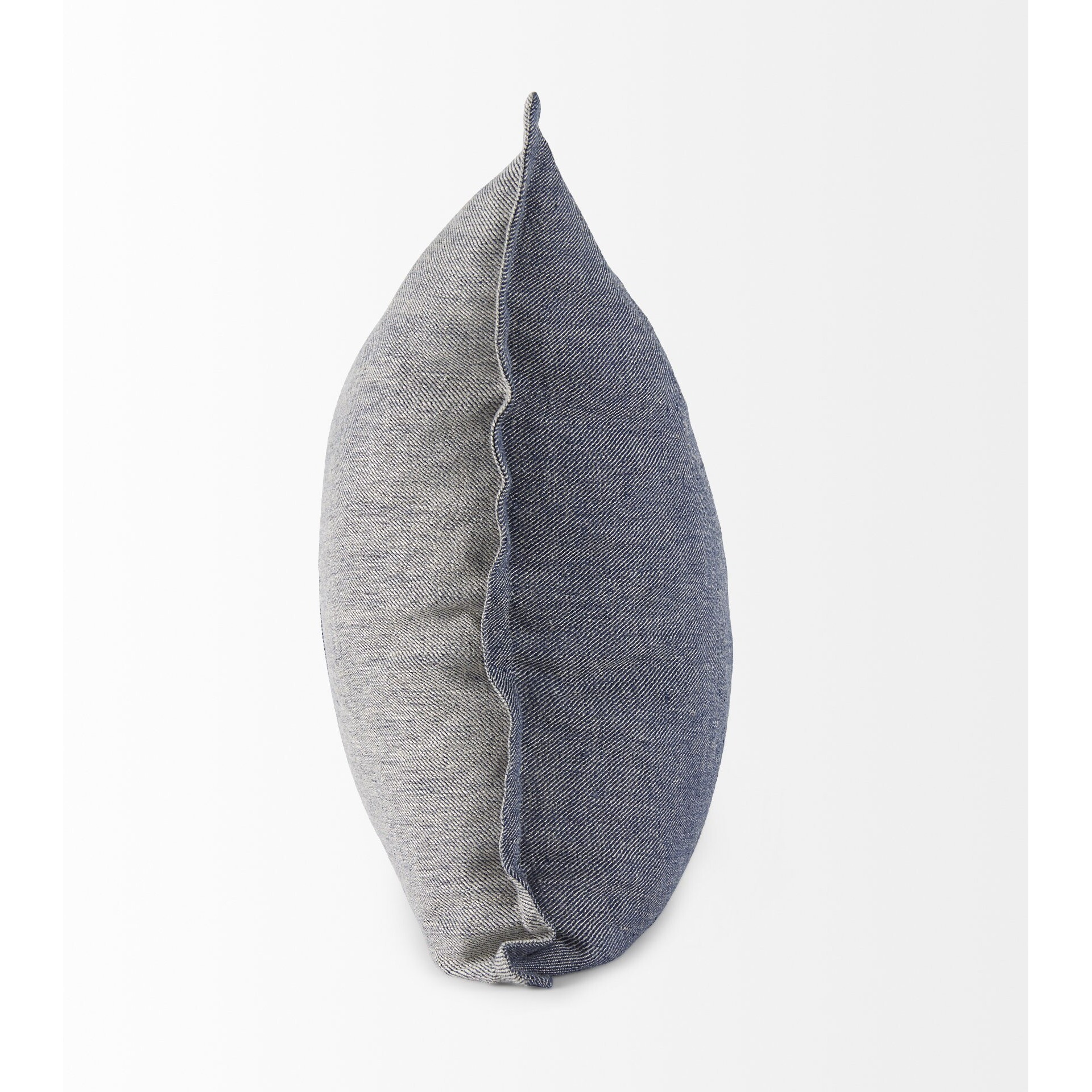 Gray And Blue Color Block Pillow Cover