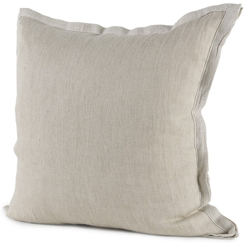 Cream Bordered Pillow Cover