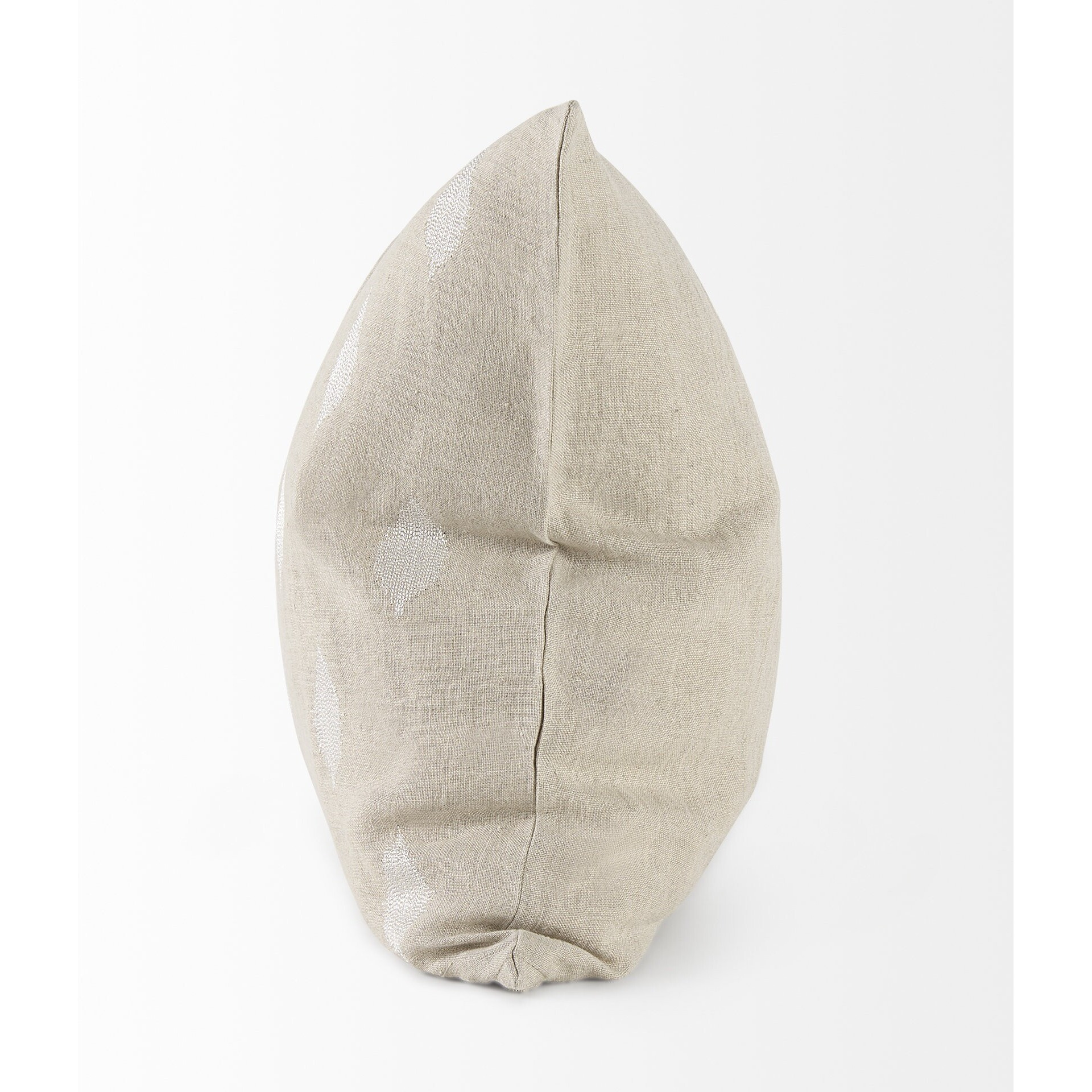Beige And White Patterned Pillow Cover