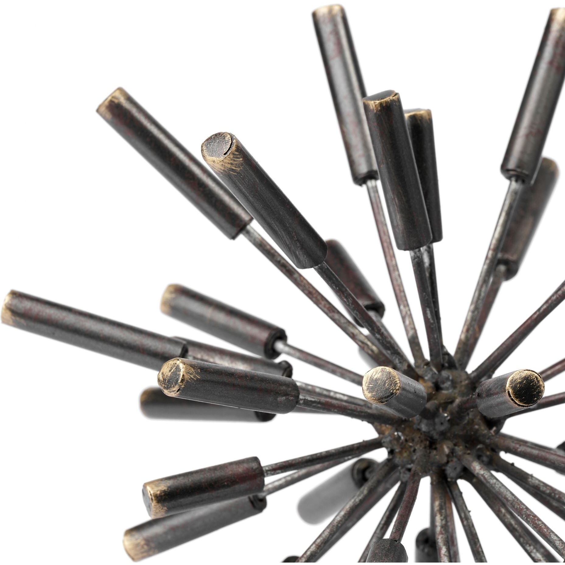 Petite Black Metal Spiked Sculpture