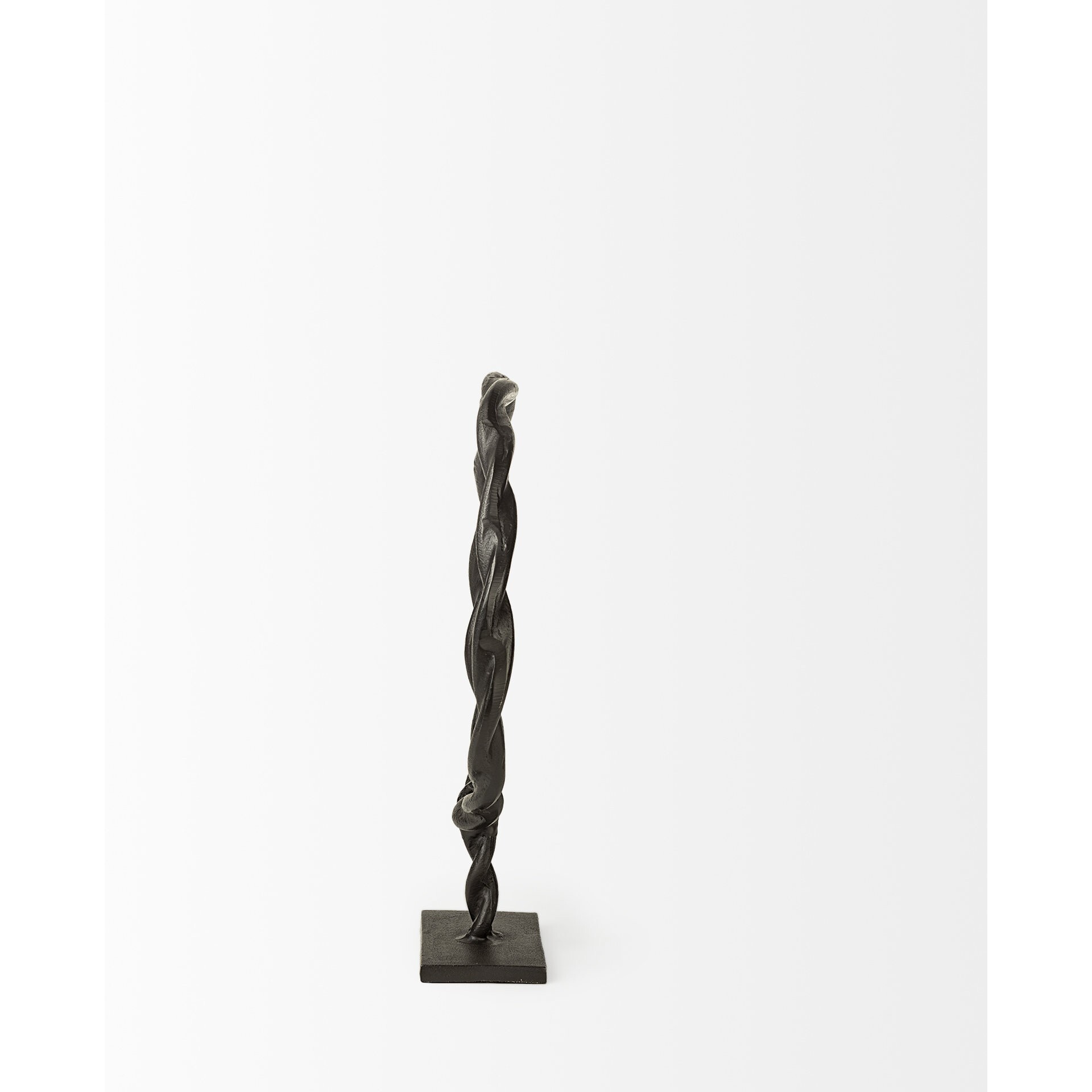 Petite Black Metal Braided Sculpture