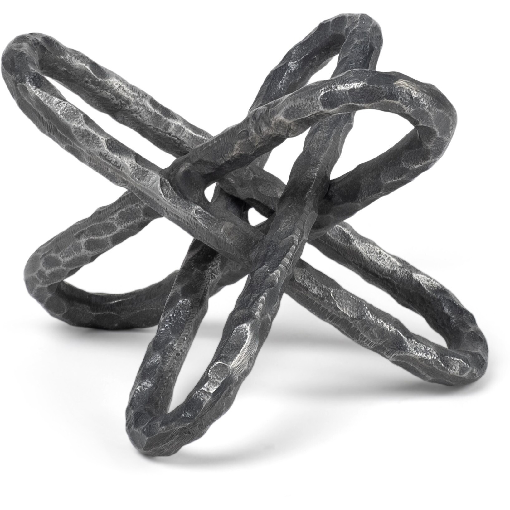 Silver Metal Chain Link Sculpture
