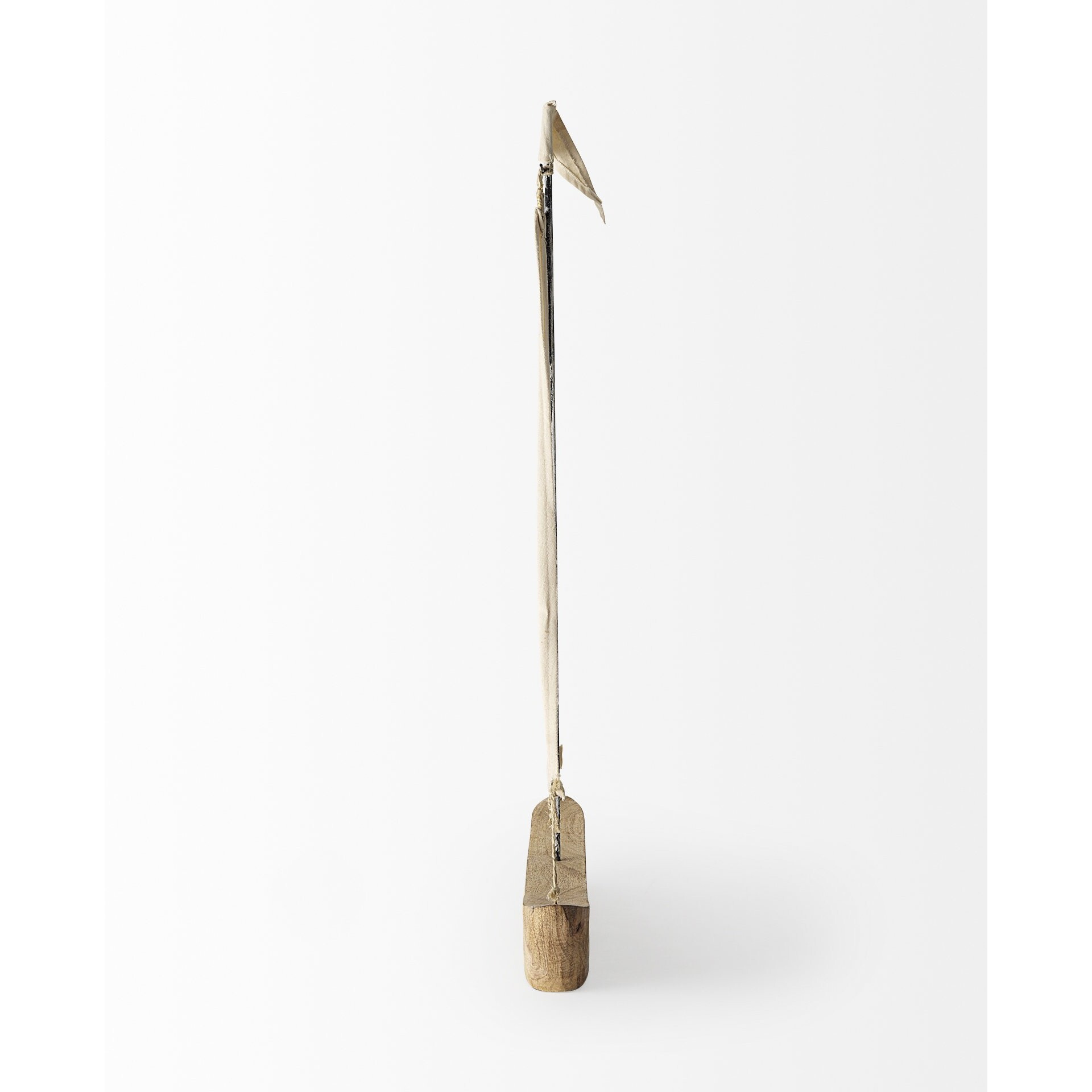Wooden Sailboat Sculpture