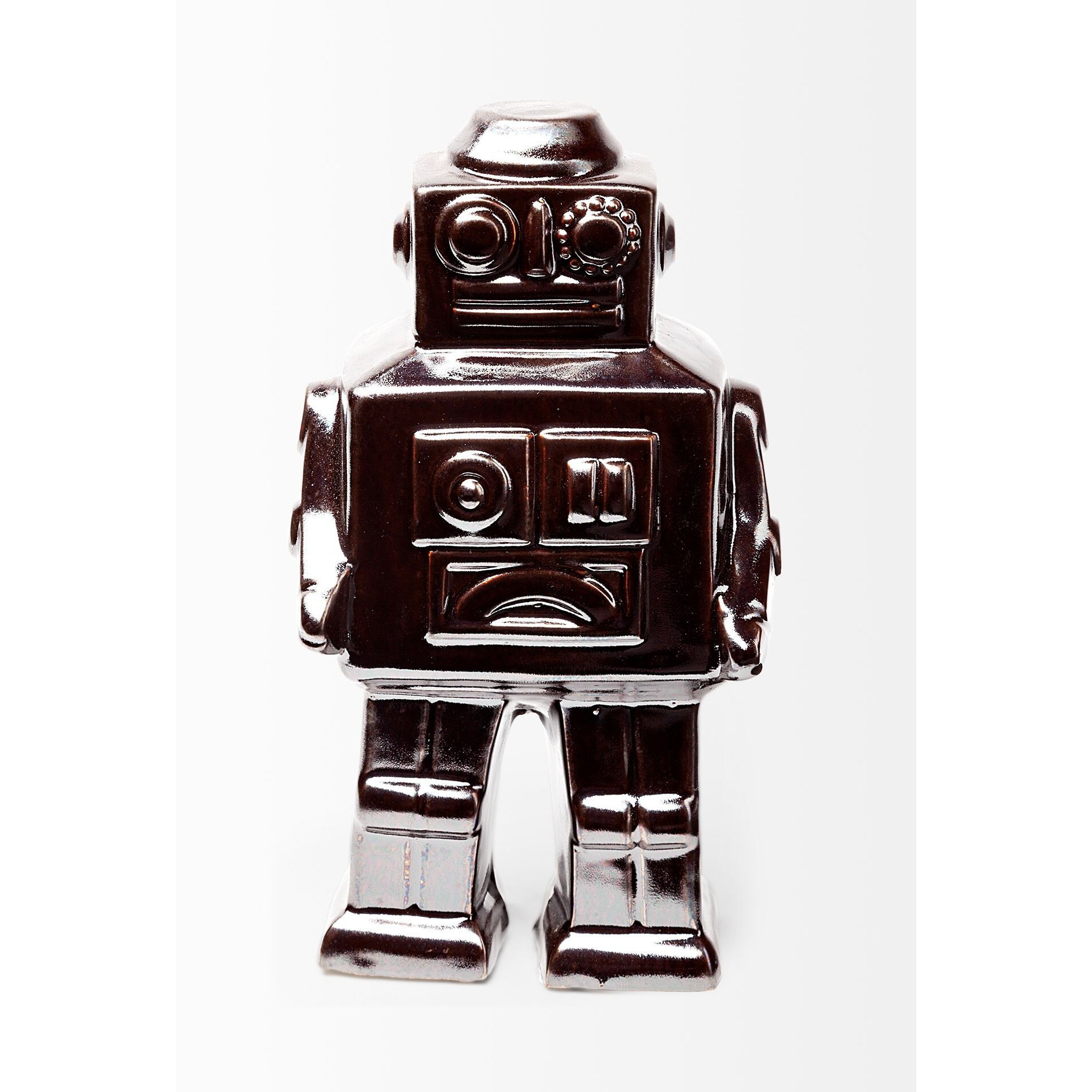 Silver Metal Robot Shaped Sculpture