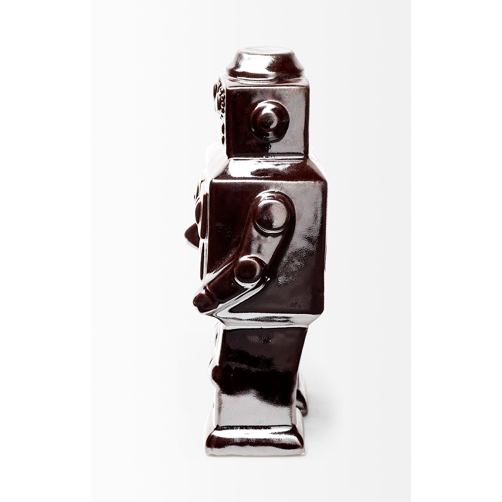 Silver Metal Robot Shaped Sculpture