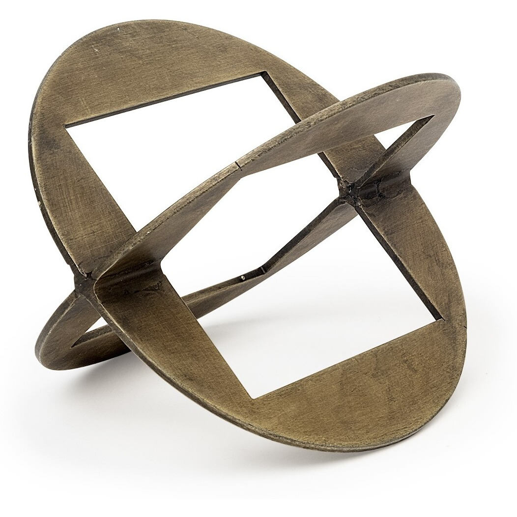 Petite Gold Metal Geometric Decor Piece