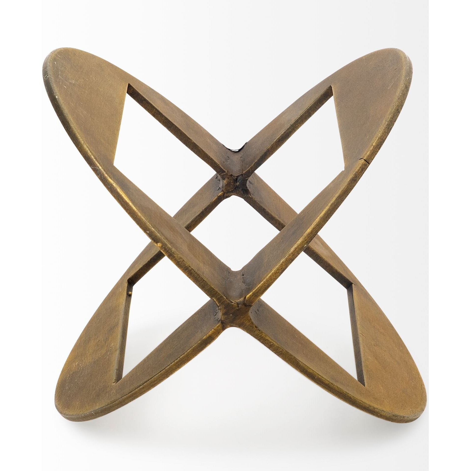 Petite Gold Metal Geometric Decor Piece
