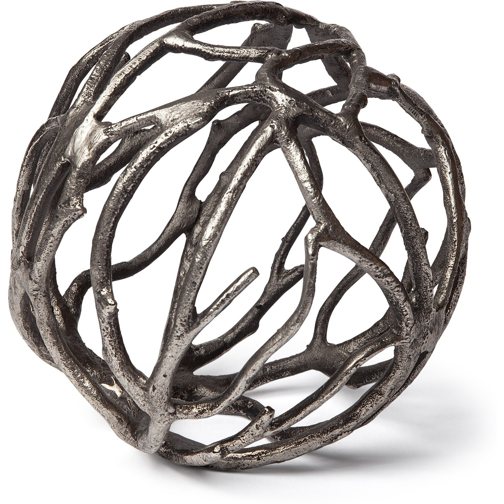 Silver Metal Tree Branch Sculpture