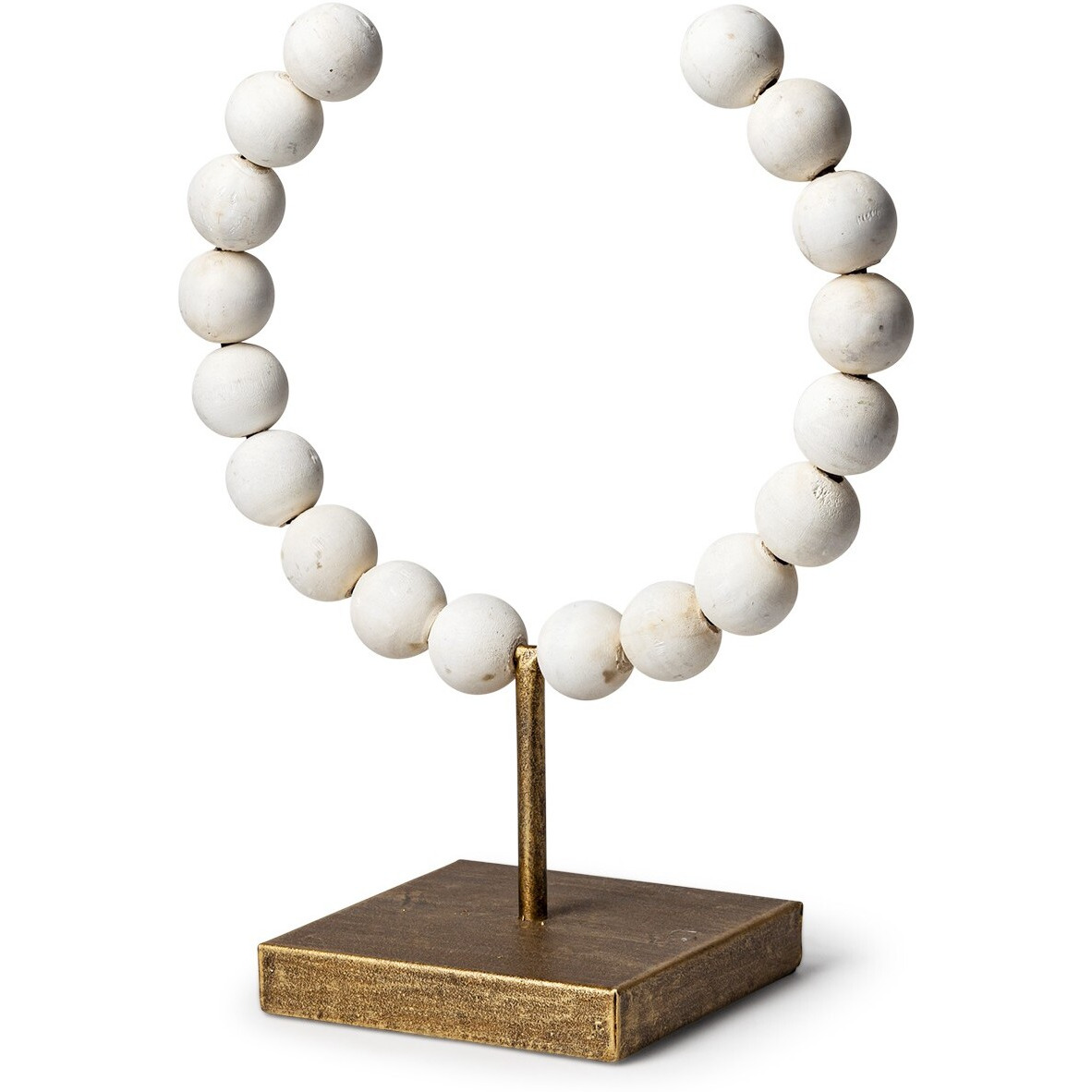 Petite White Beaded Sculpture