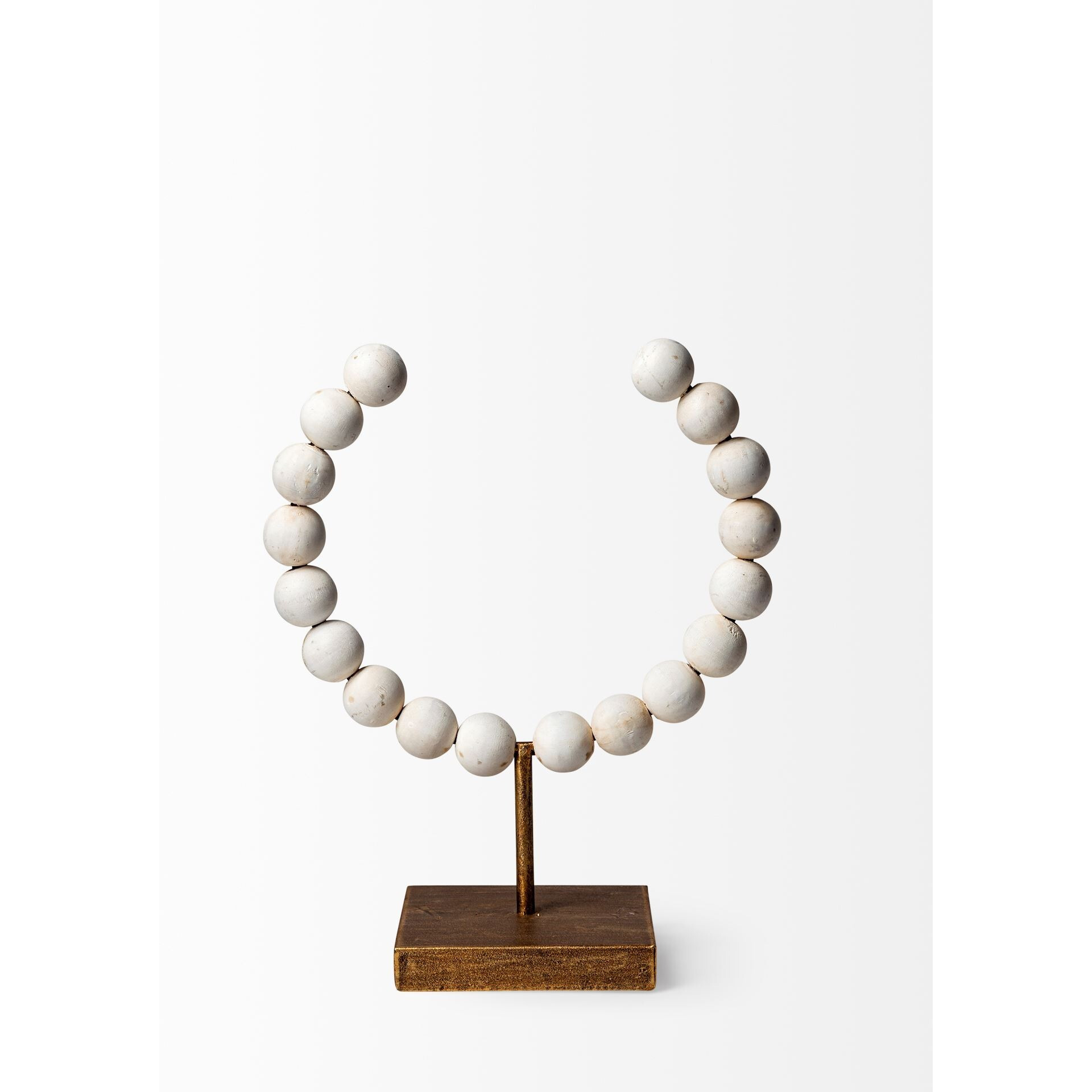 Petite White Beaded Sculpture