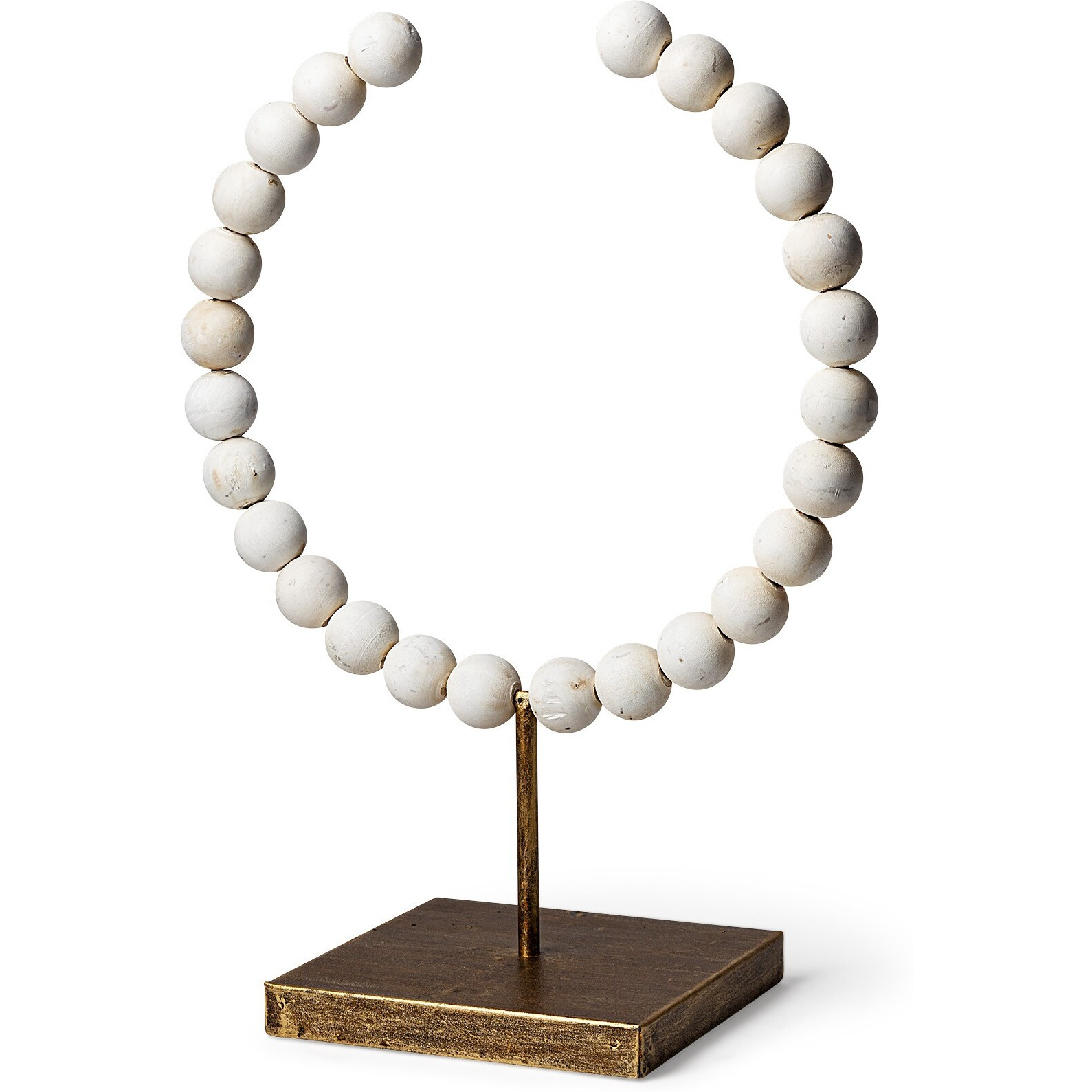 White Beaded Sculpture