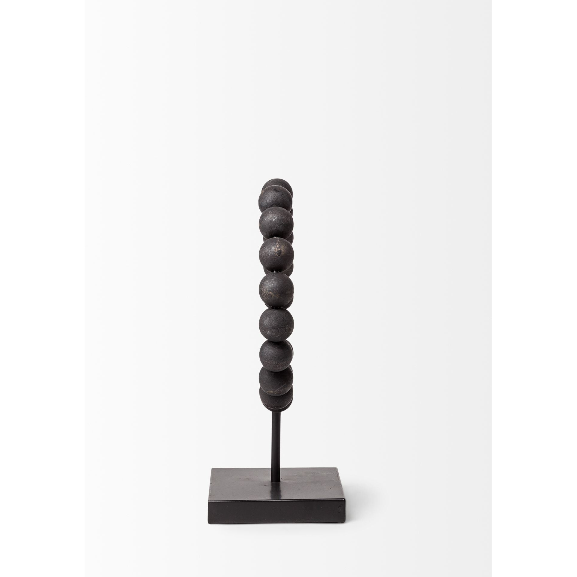 Petite Black Beaded Sculpture