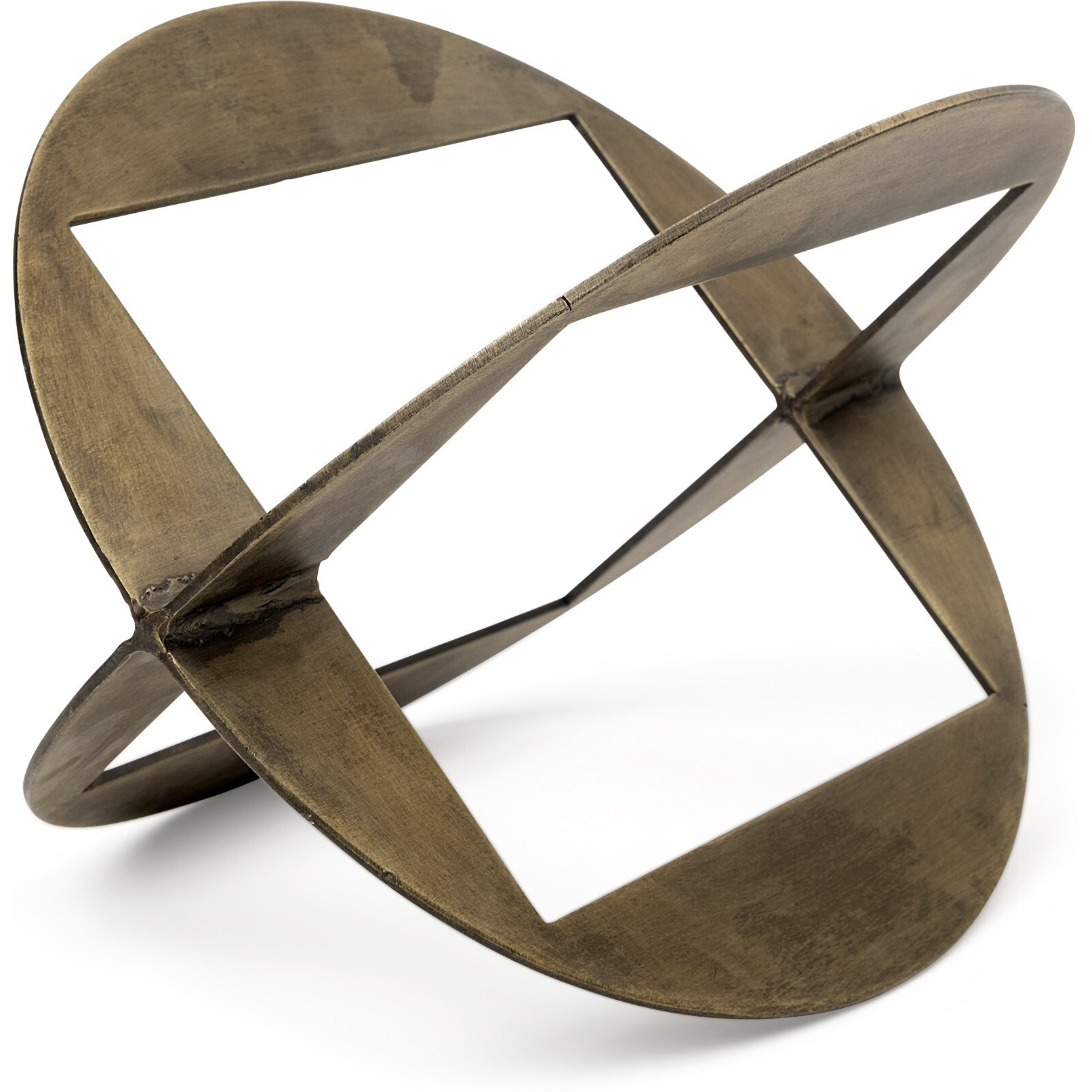 Gold Metal Geometric Decor Piece
