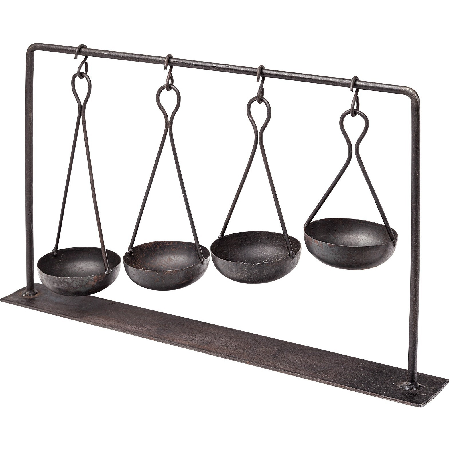 Vintage Look Four Metal Spice Rack