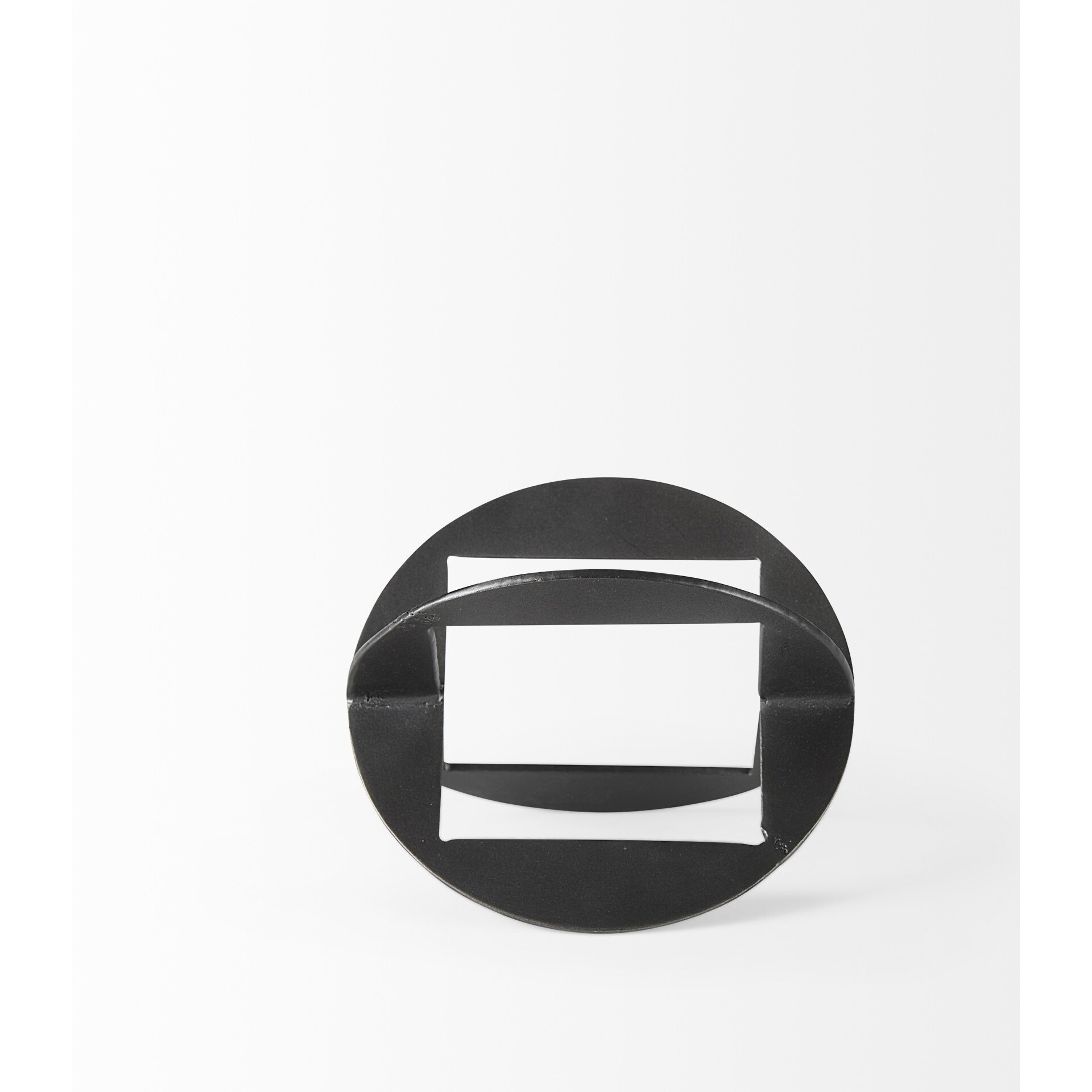 Petite Black Metal Geometric Decor Piece