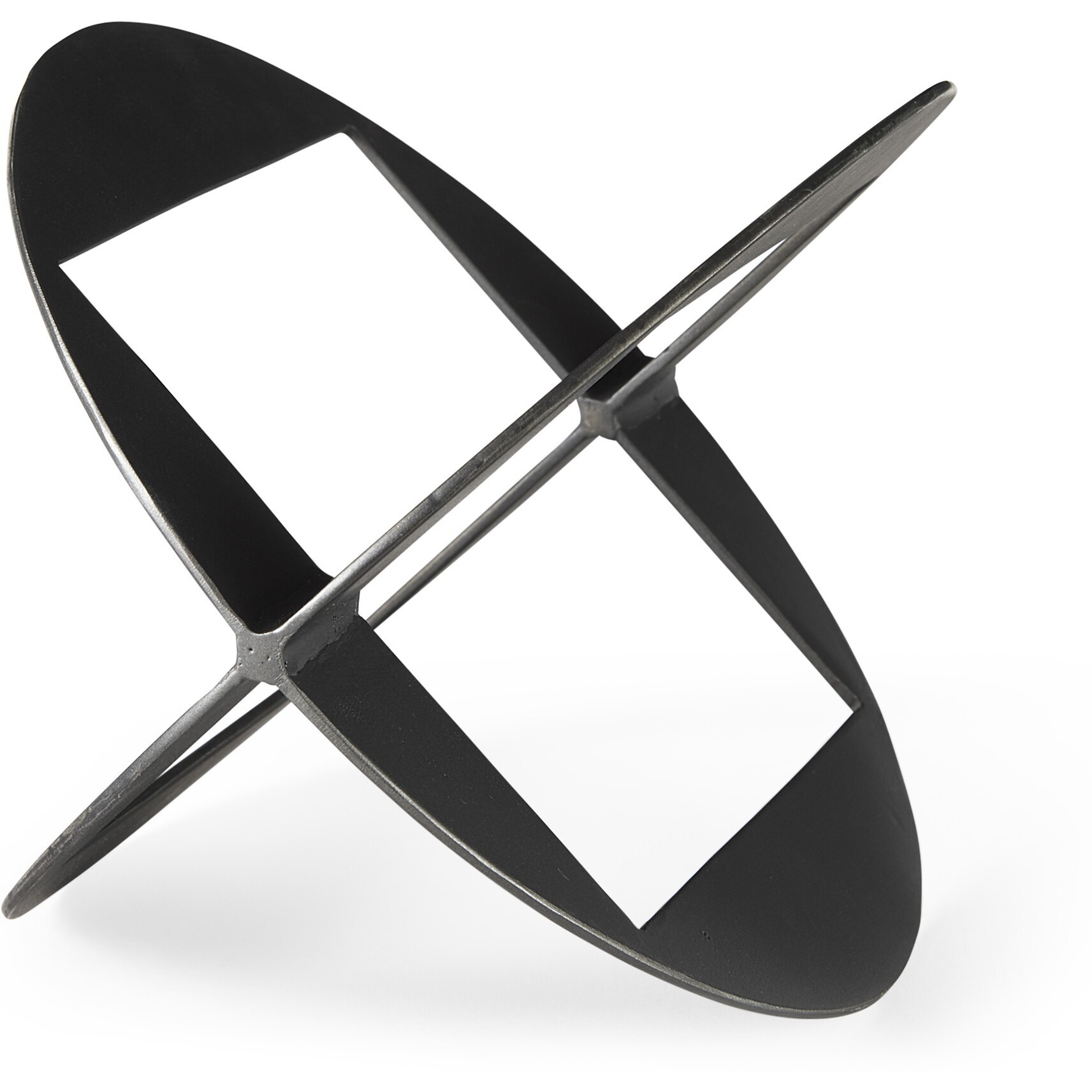 Black Metal Geometric Decor Piece