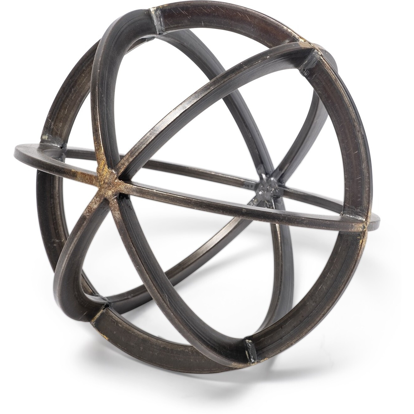 Petite Black Metal Circular Decorative Object