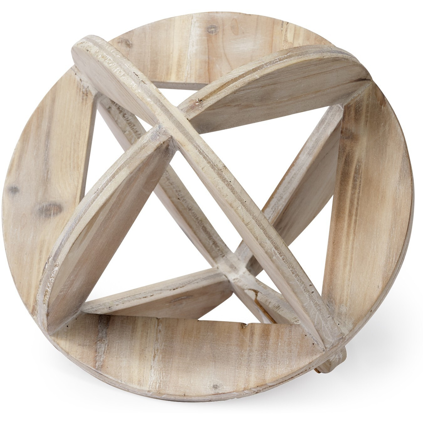 Petite Natural Wood Geometric Decor Piece