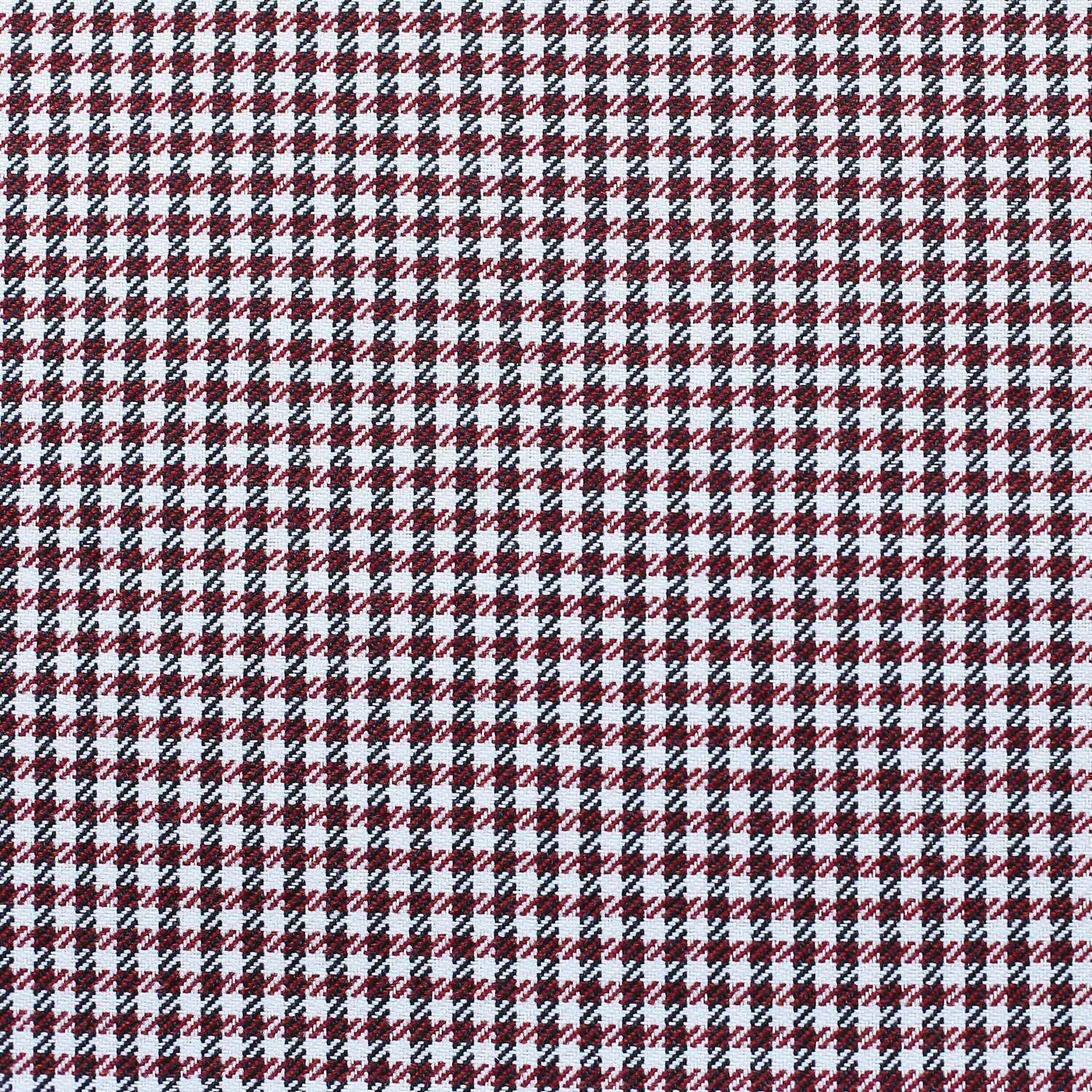 Set Of 2 Red Houndstooth Lumbar Pillow Covers