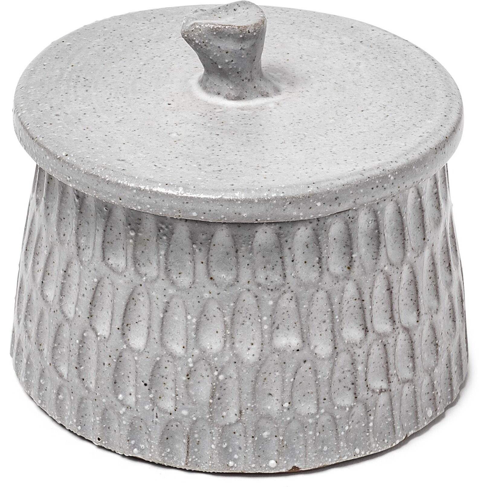 Jumbo Gray Ceramic Decorative Box