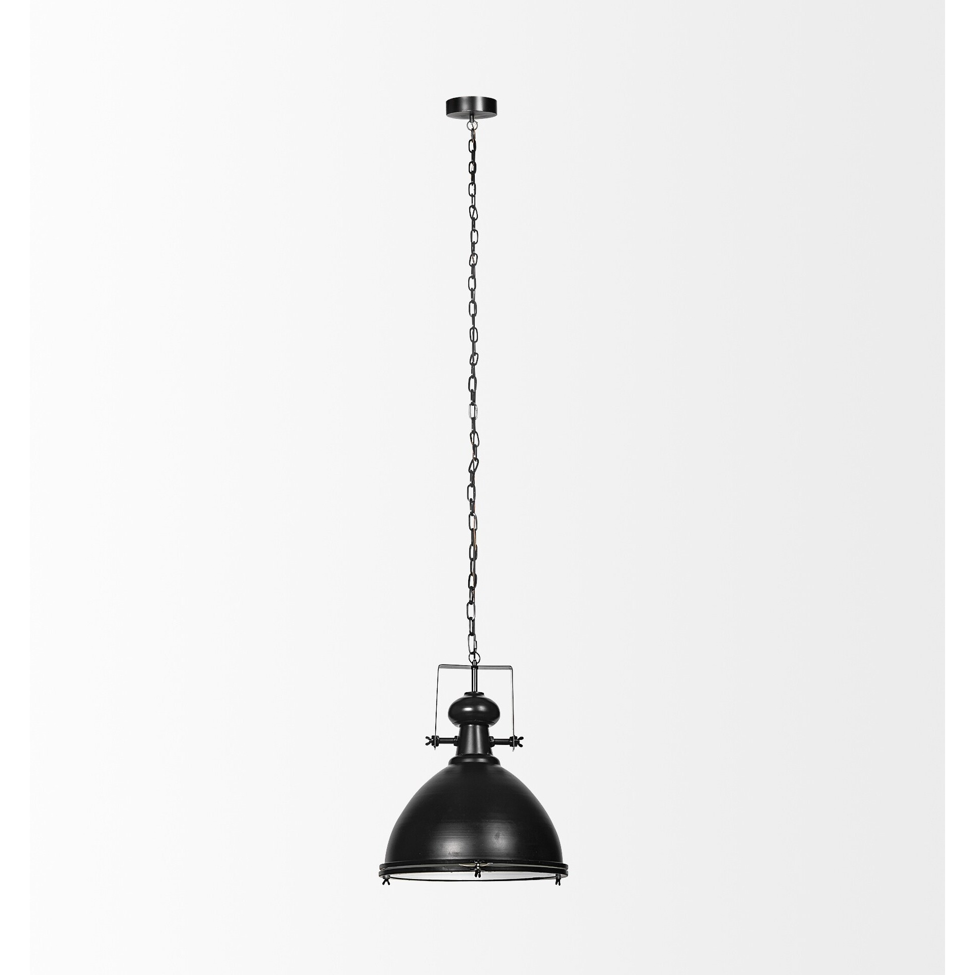 Industrial Black Metal Hanging Pendant Light
