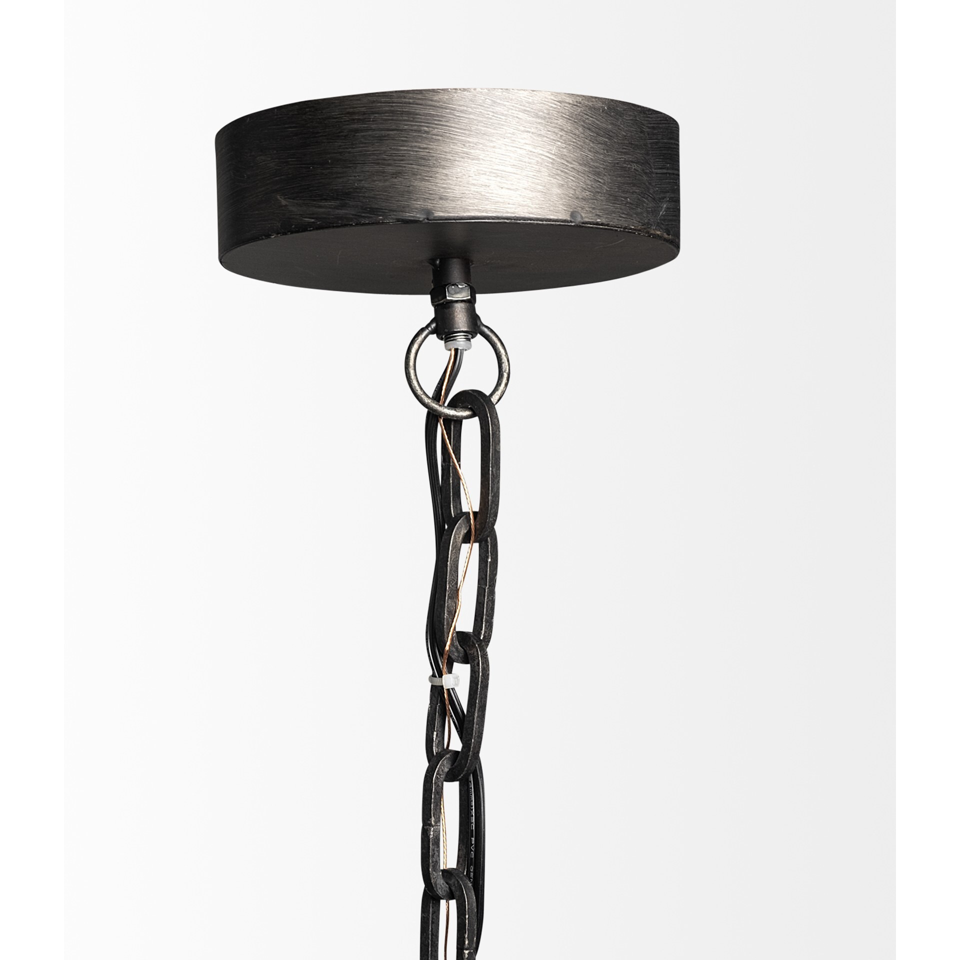 Industrial Gray Metal Hanging Pendant Light