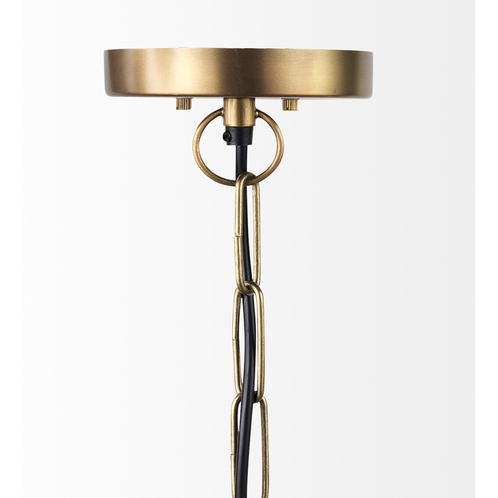 Gold Metal Sphere Pendant Hanging Light