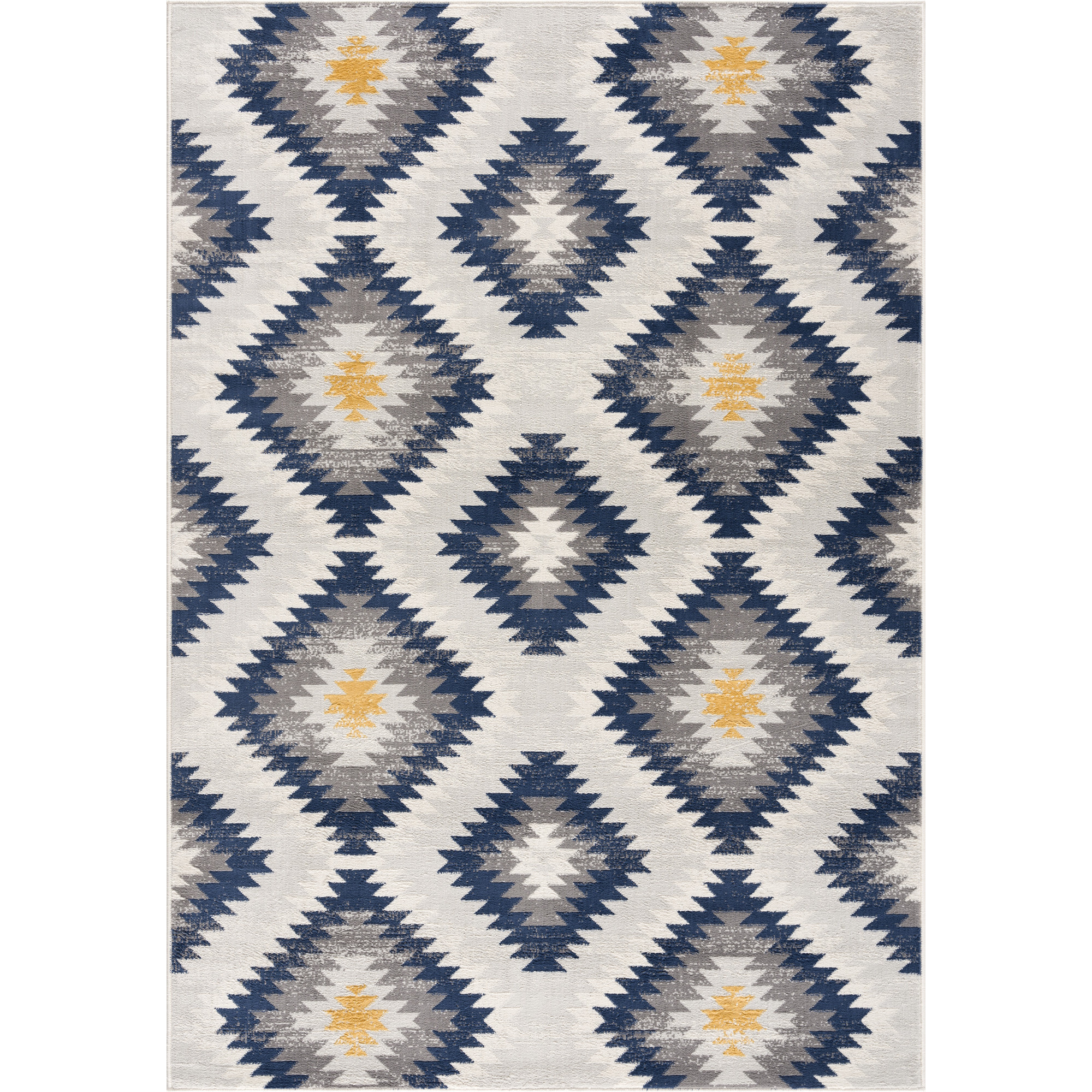 8 X 11 Blue And Gray Kilim Pattern Area Rug