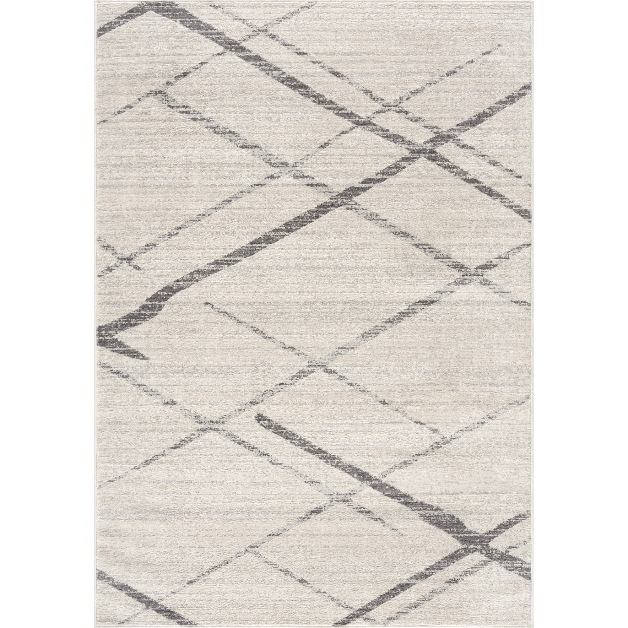 7 X 10 Gray Modern Abstract Pattern Area Rug